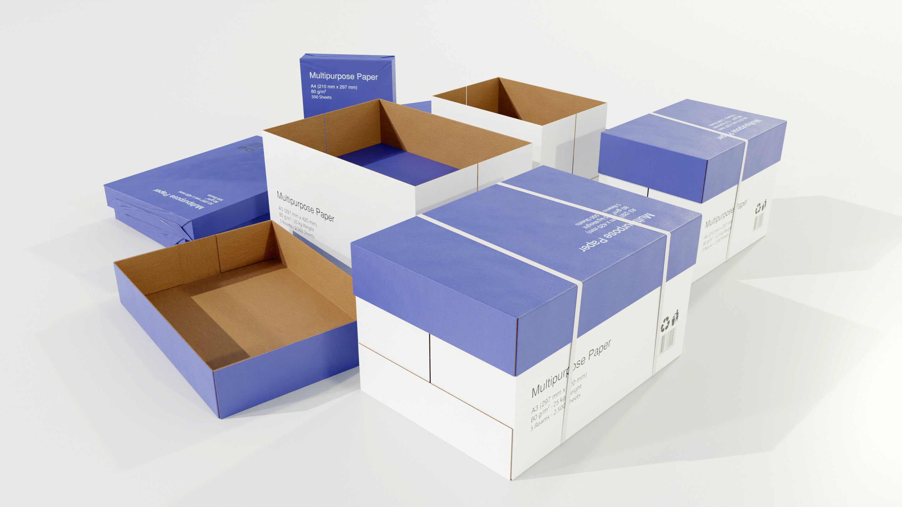 Paper Boxes 3D model_4