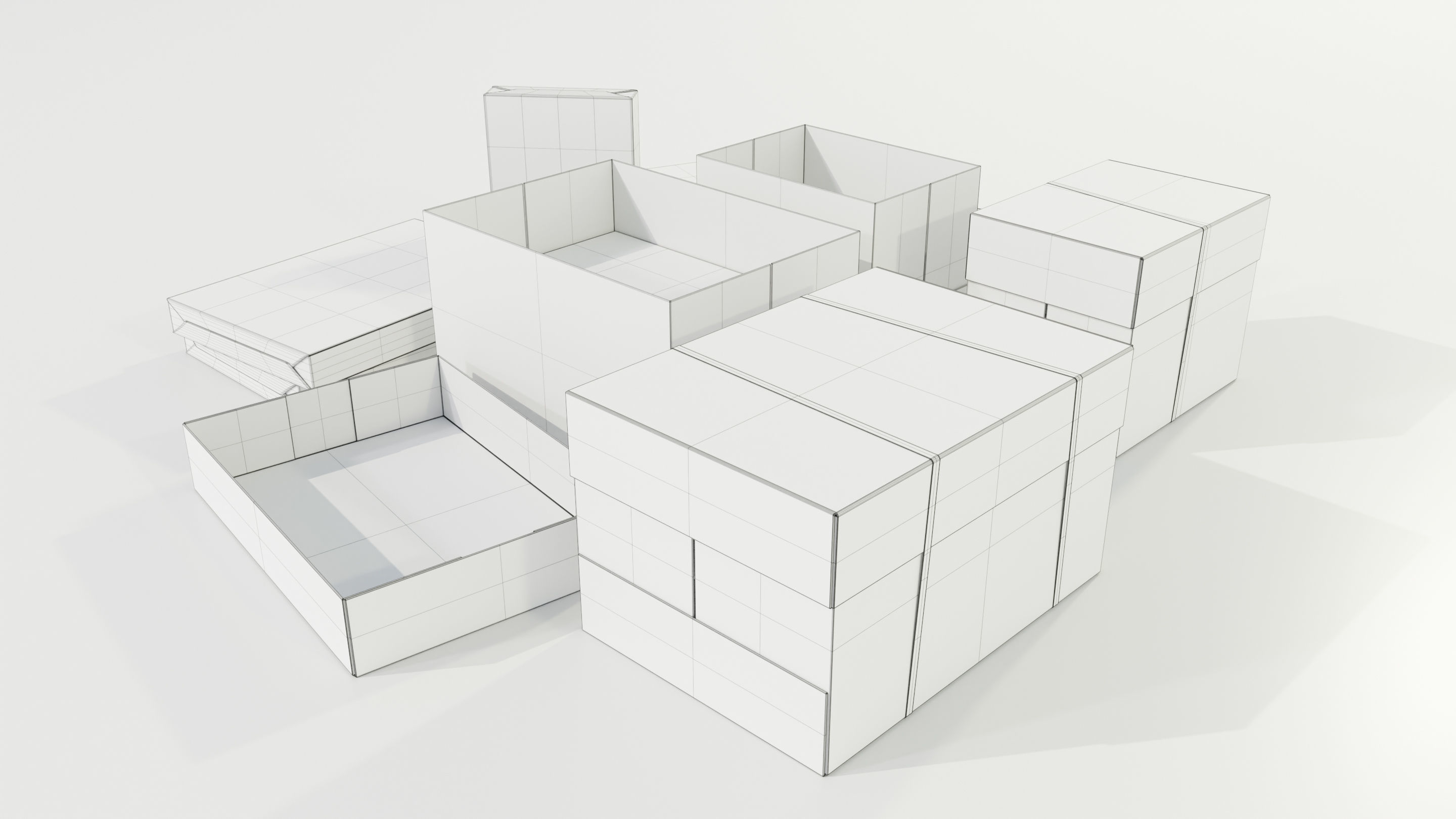 Paper Boxes 3D model_14