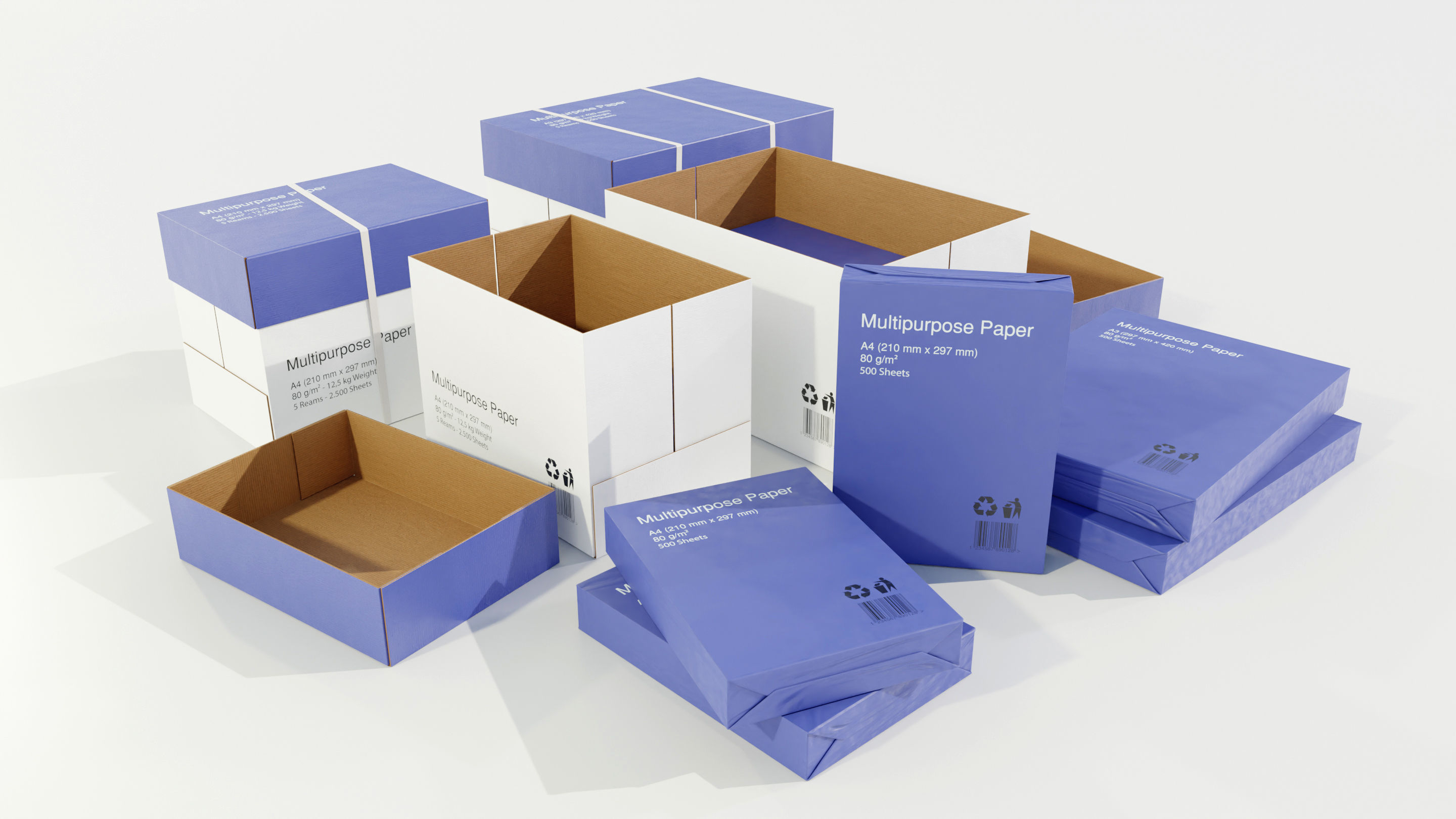 Paper Boxes 3D model_2