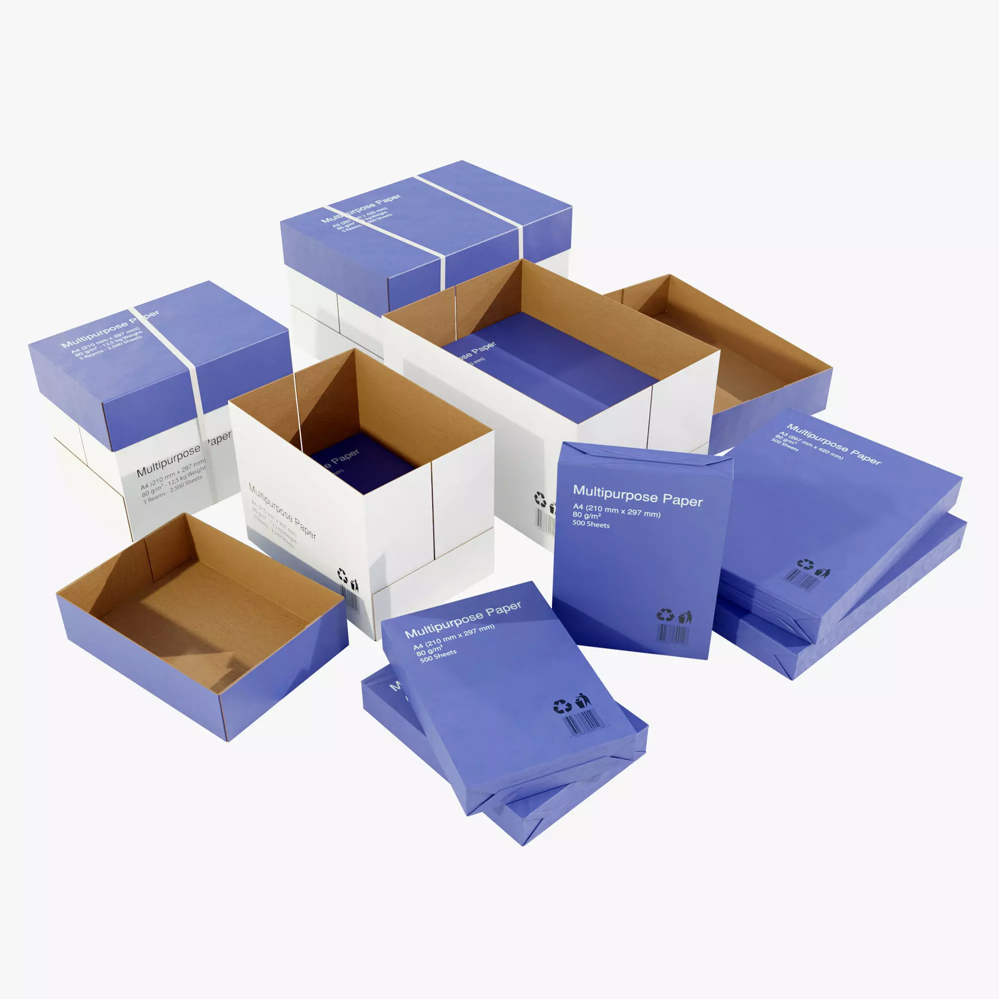 Paper Boxes 3D model_0