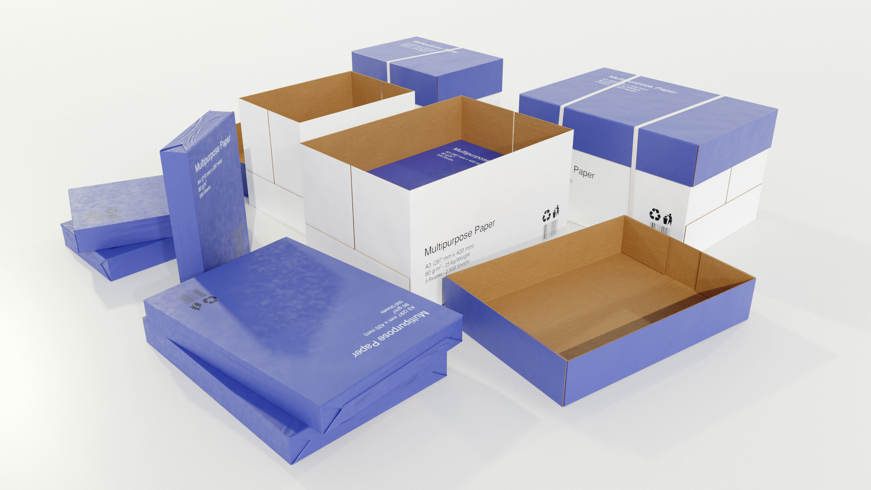 Paper Boxes 3D model_3