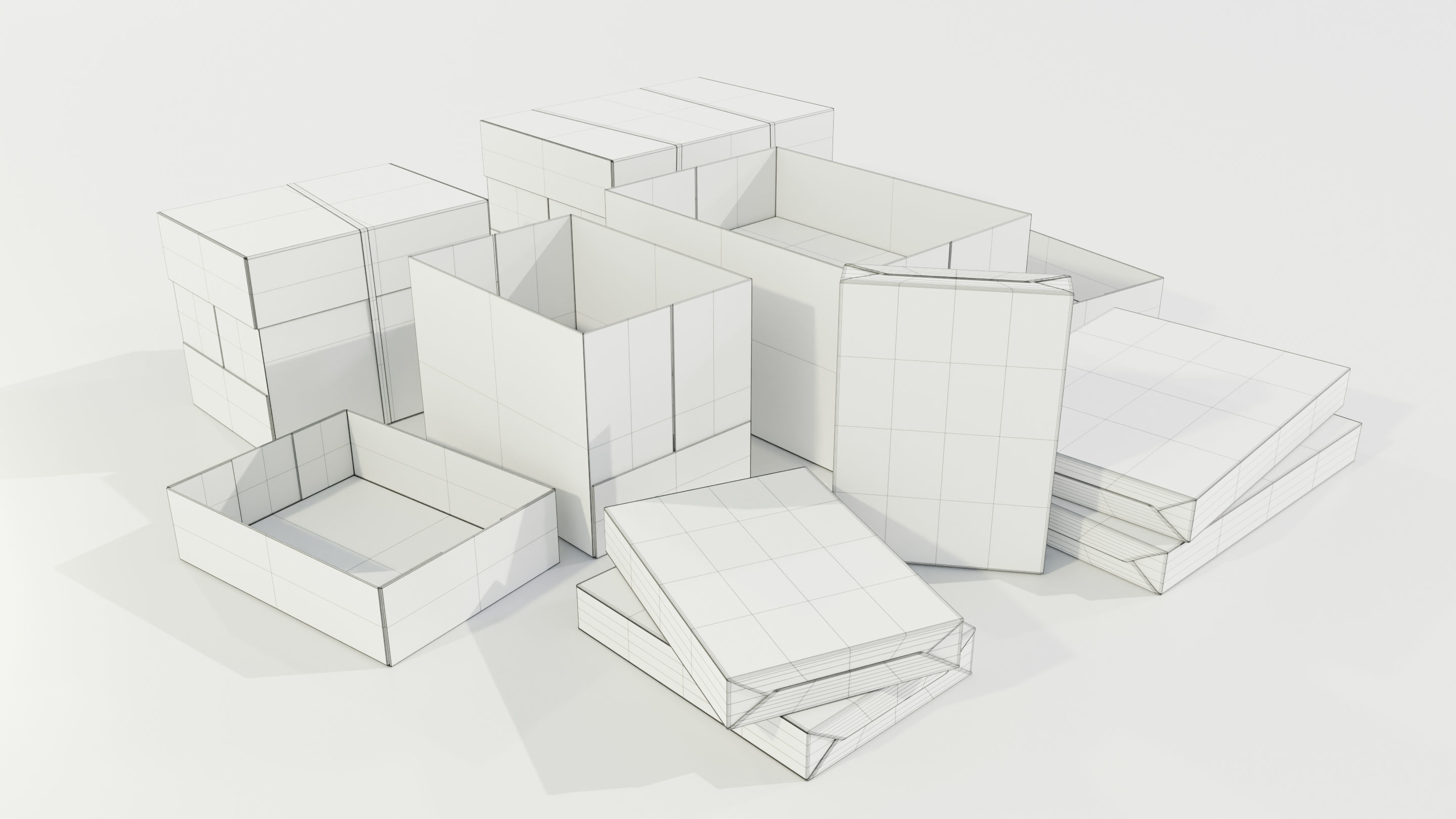 Paper Boxes 3D model_12