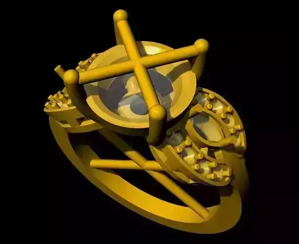Diamond ring 3dm file