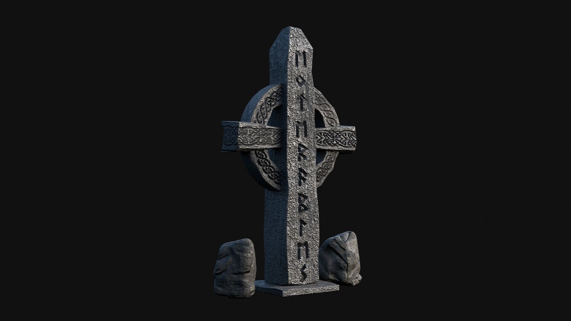 VIKING NORSE ROCK STONE STRUCTURES TOTEMS SYMBOL COLLECTION AAA Low-poly 3D model_27