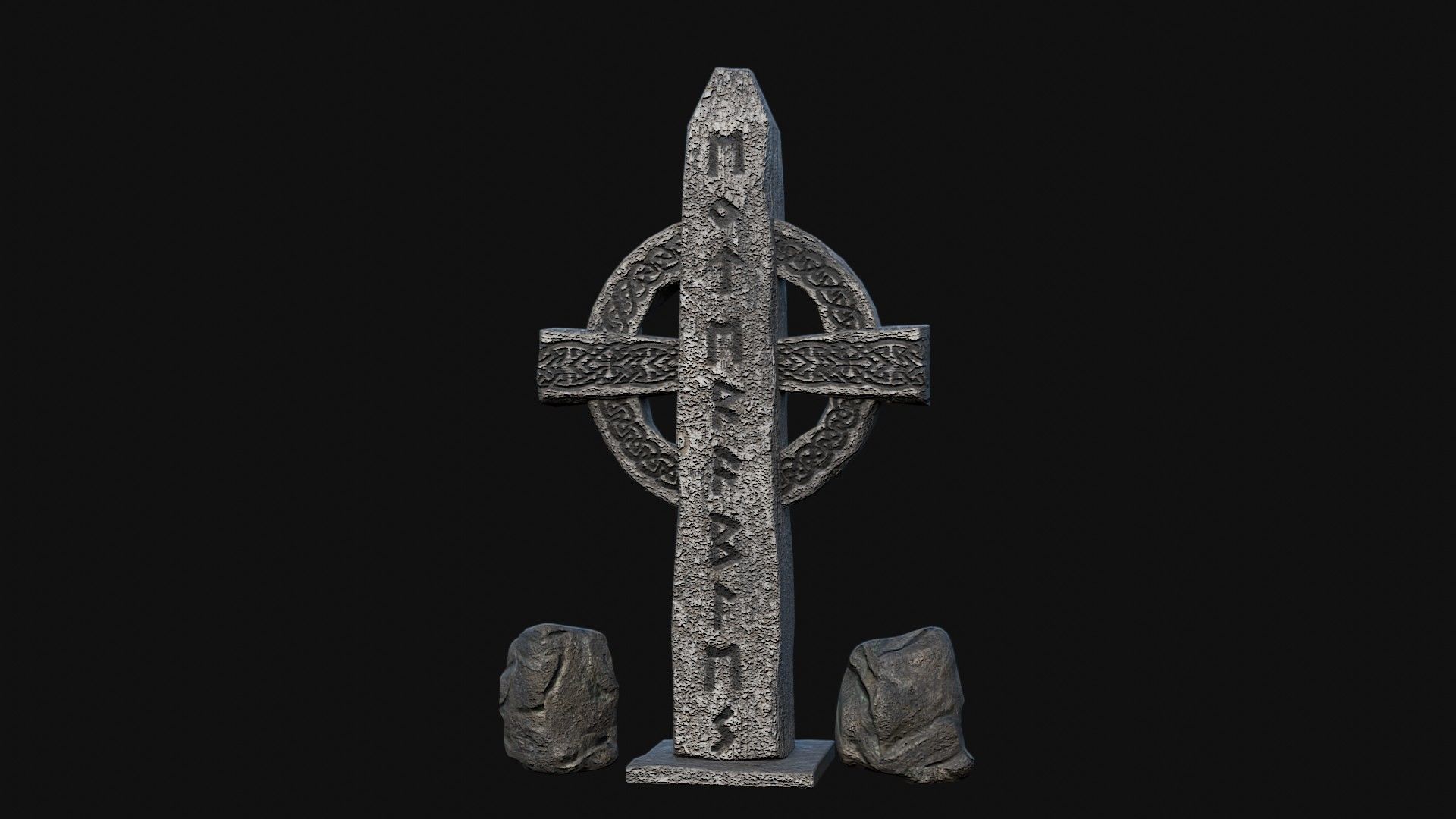 VIKING NORSE ROCK STONE STRUCTURES TOTEMS SYMBOL COLLECTION AAA Low-poly 3D model_25