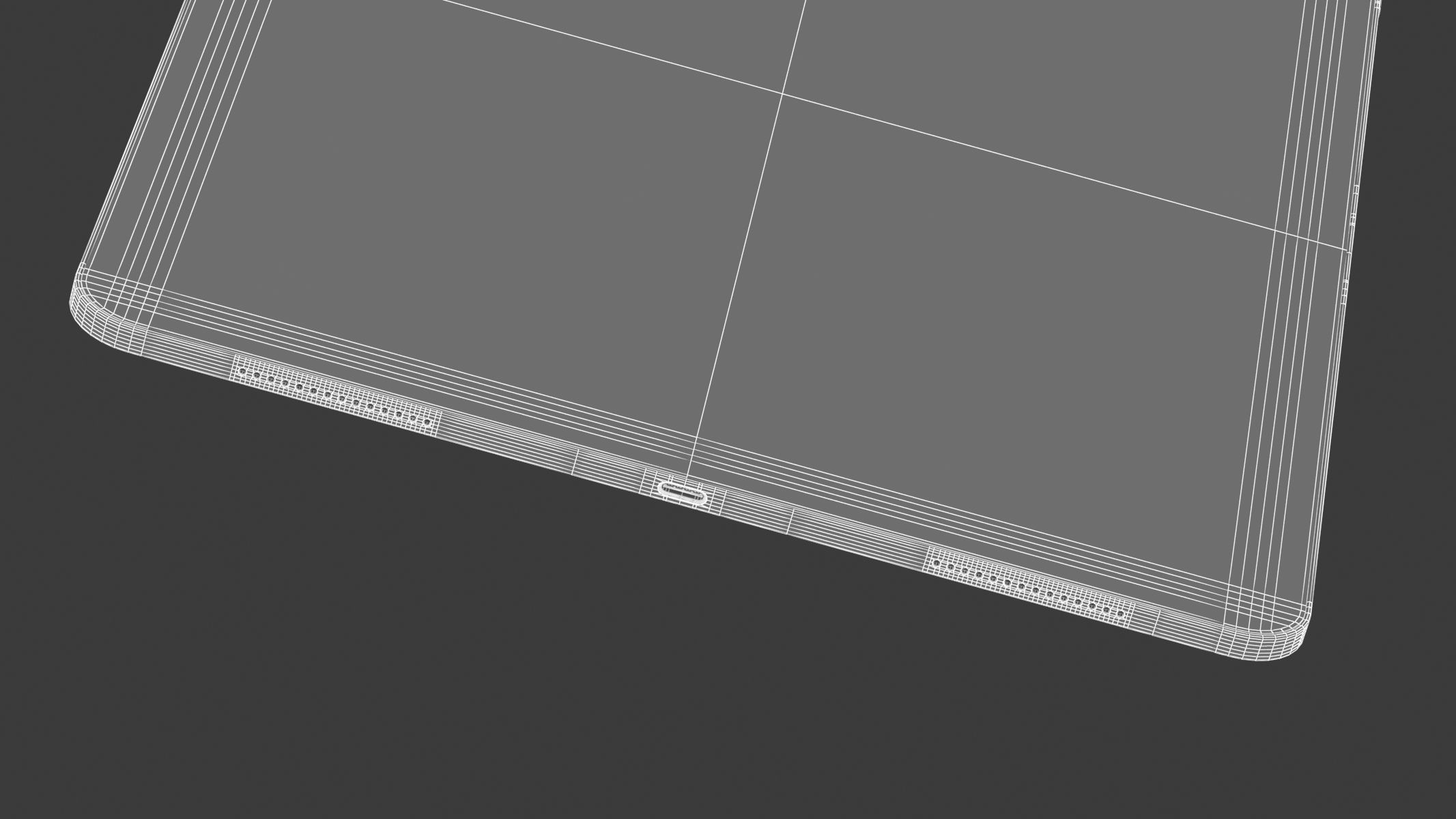 Apple iPad Pro 13 2024 Space Black 3D model_15