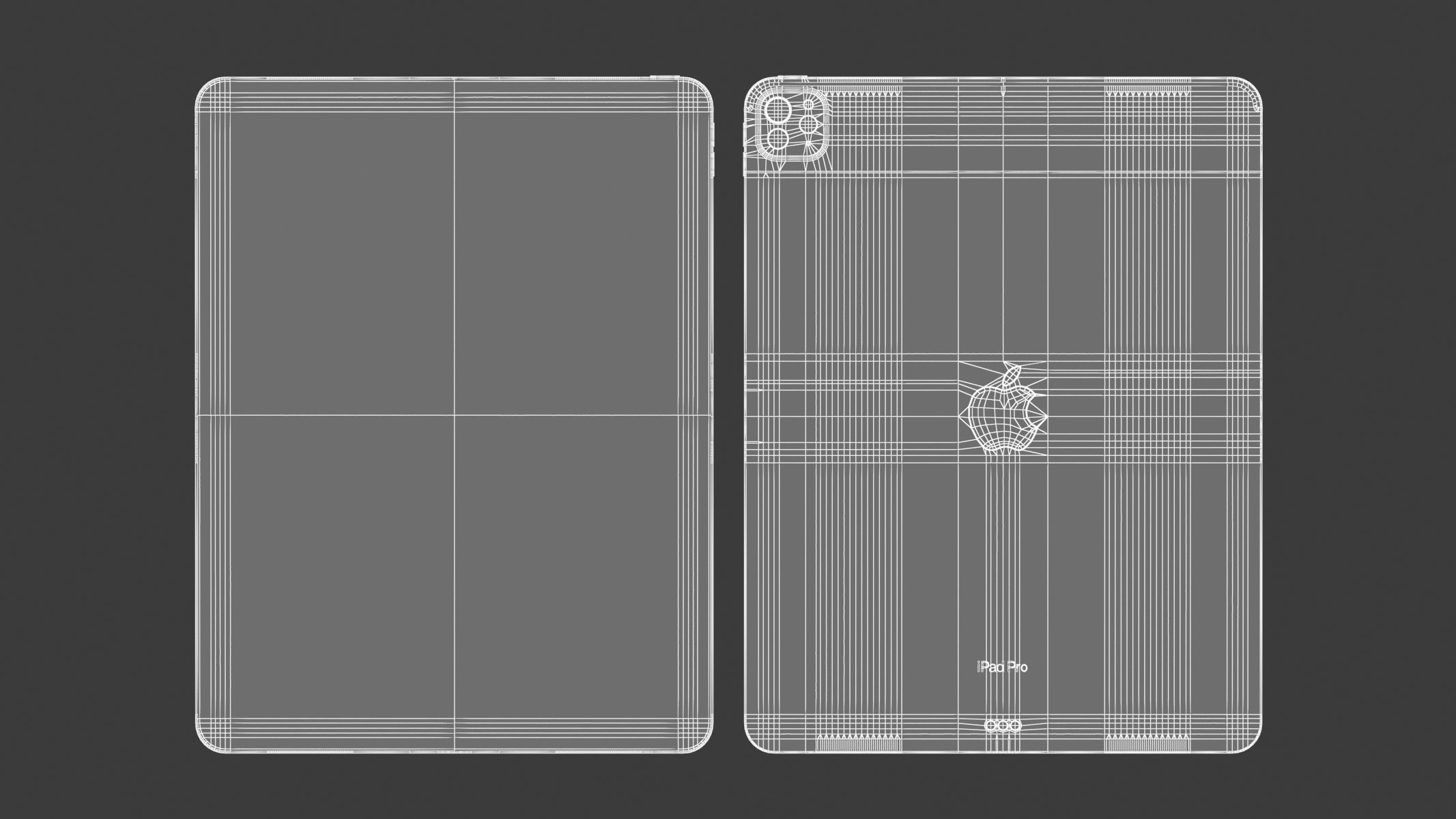 Apple iPad Pro 13 2024 Space Black 3D model_10