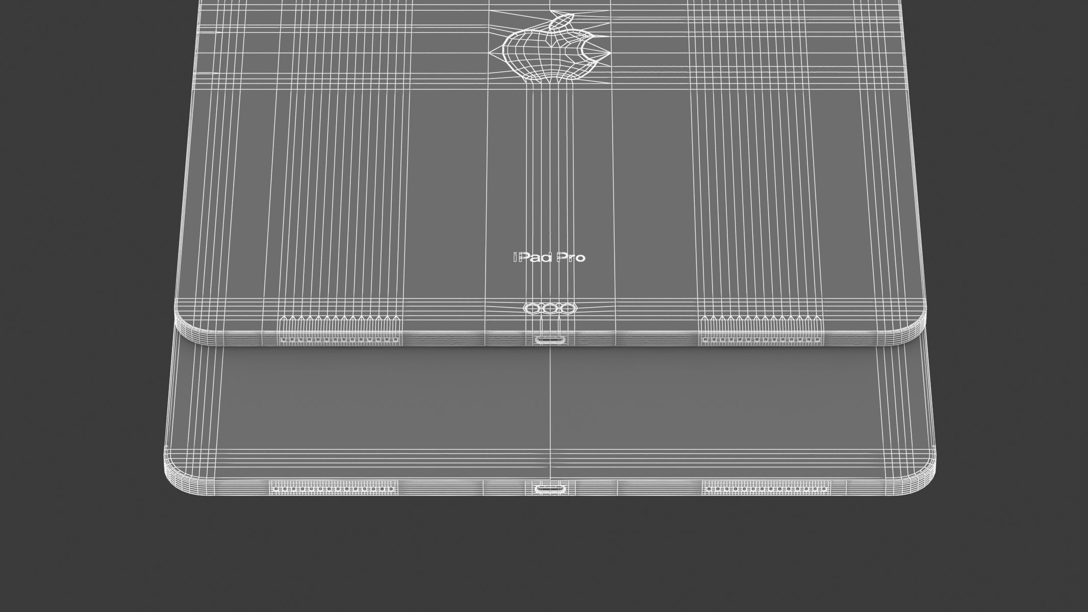 Apple iPad Pro 13 2024 Space Black 3D model_19