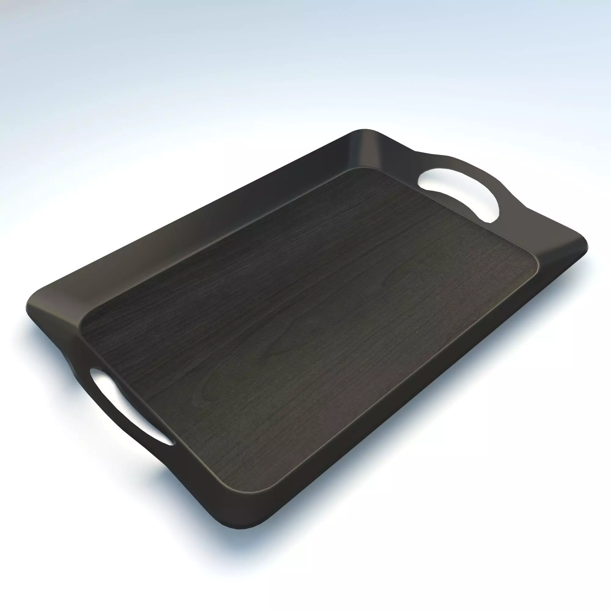 Serving Tray Free low-poly 3D model_0
