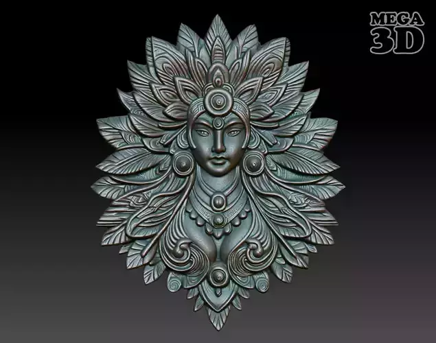 Native Goddess basrelief 07 240729