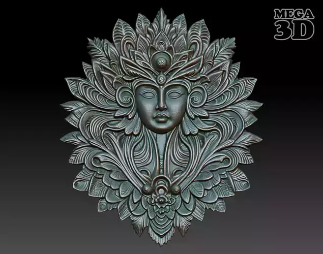 Native Goddess basrelief 06 240729