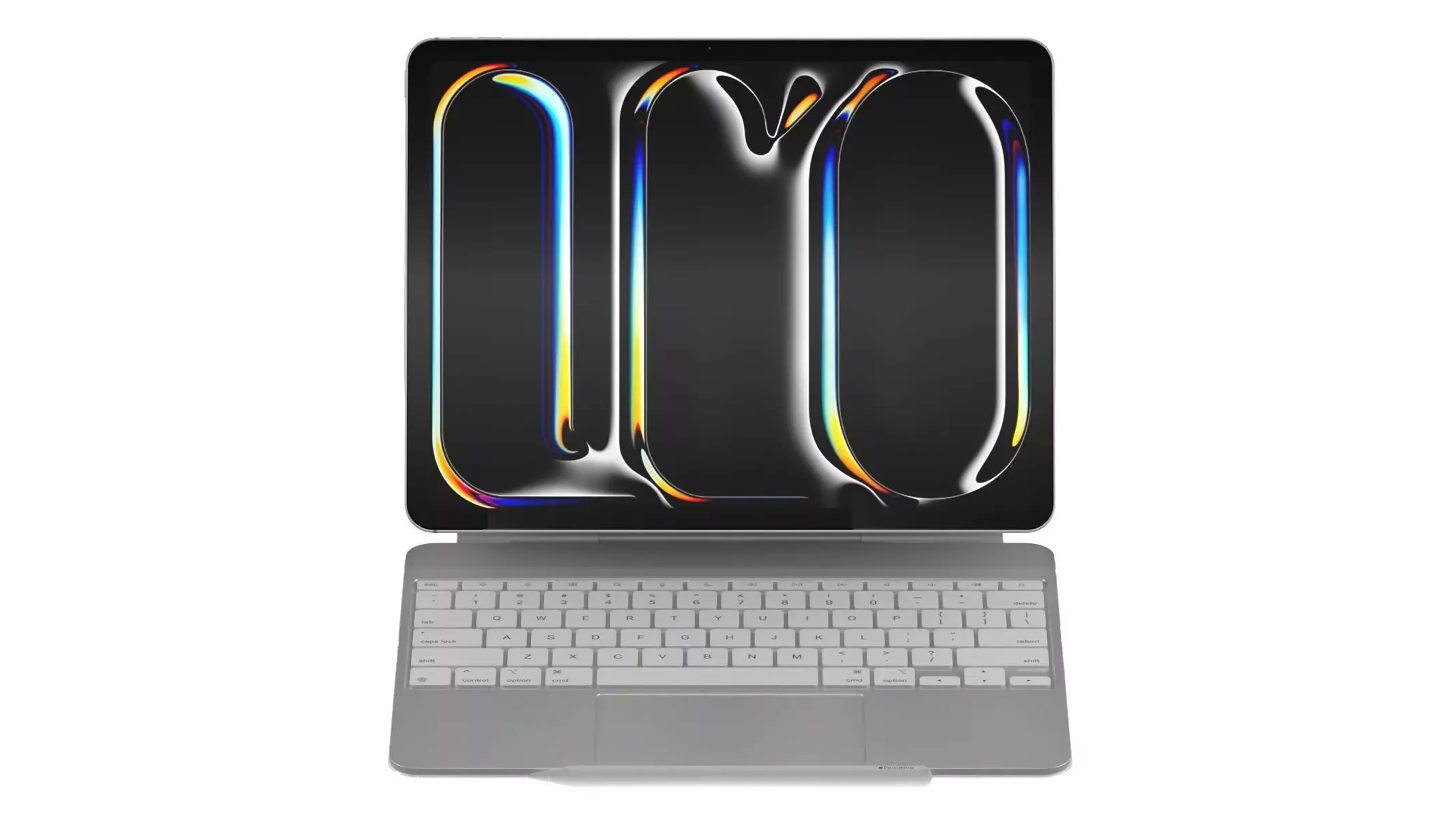 Apple iPad Pro 13 Type Cover With Apple Pencil Pro White 3D model