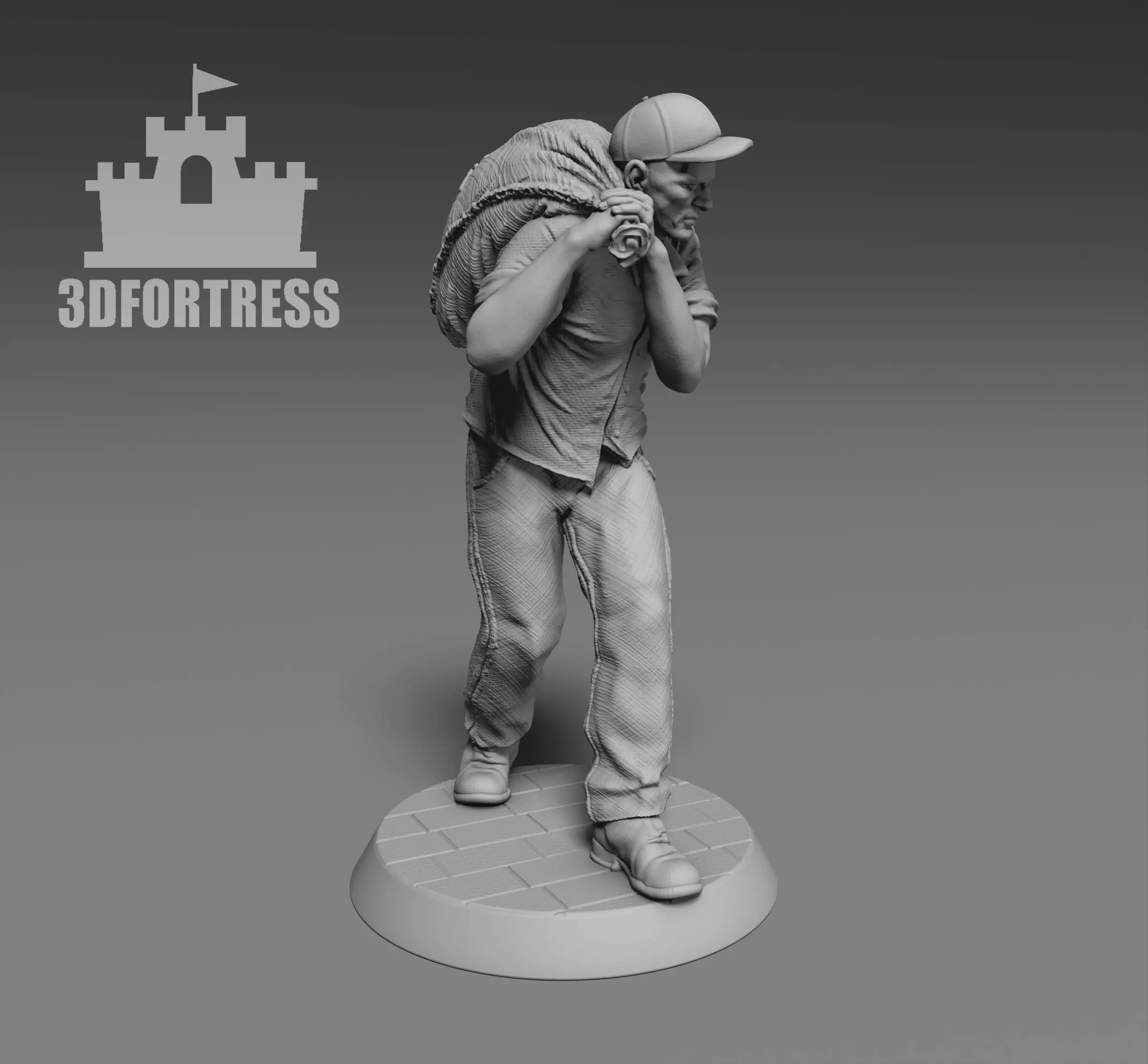 Loader Worker 3D print model