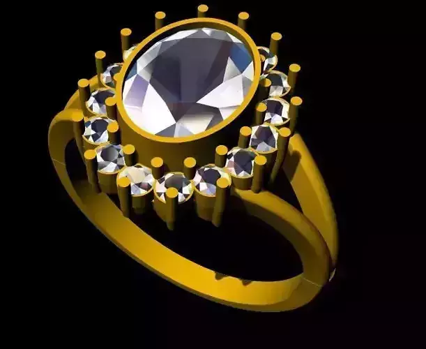 cluster ring 3dm file