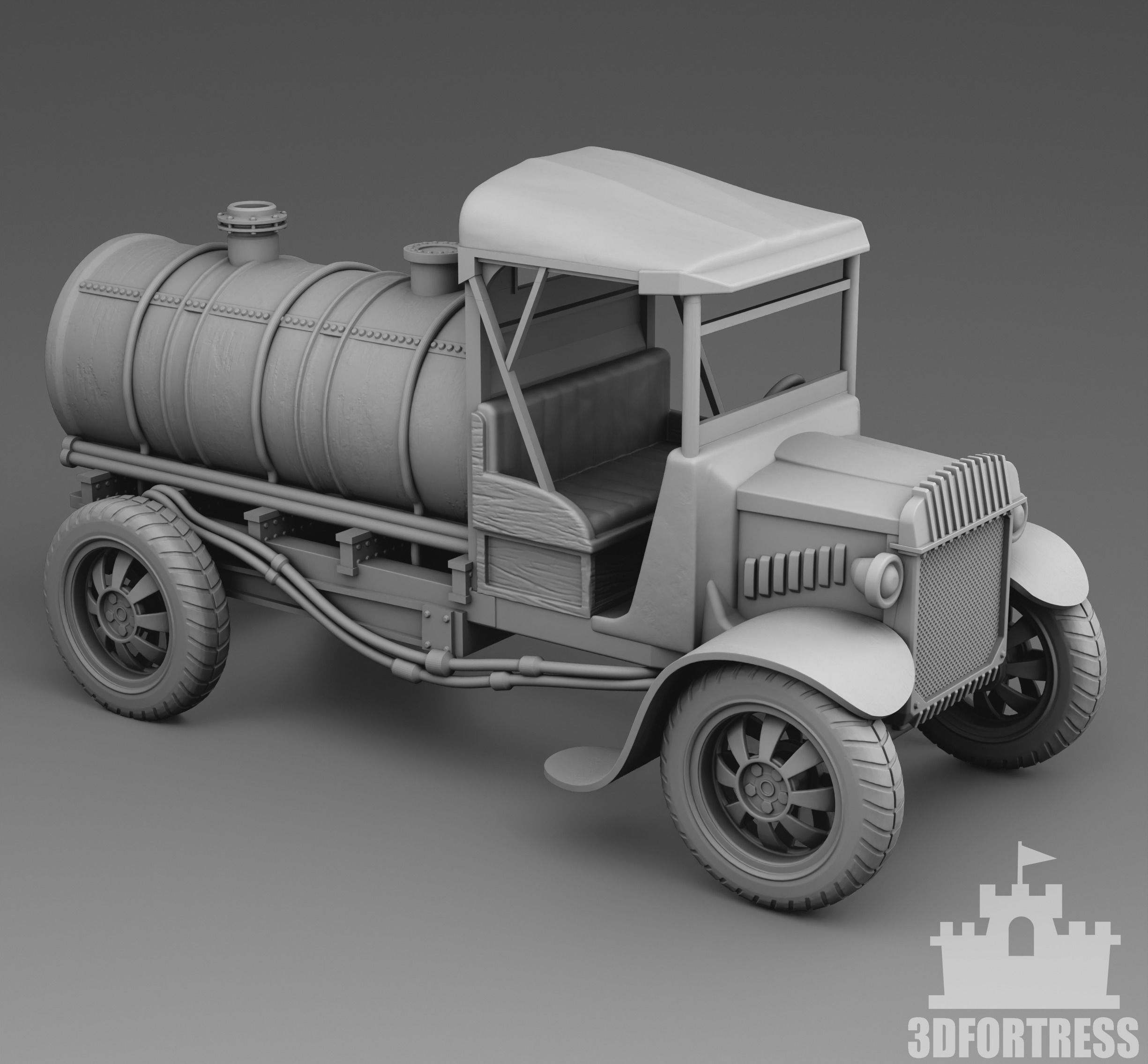 Tank car 3D print model_1
