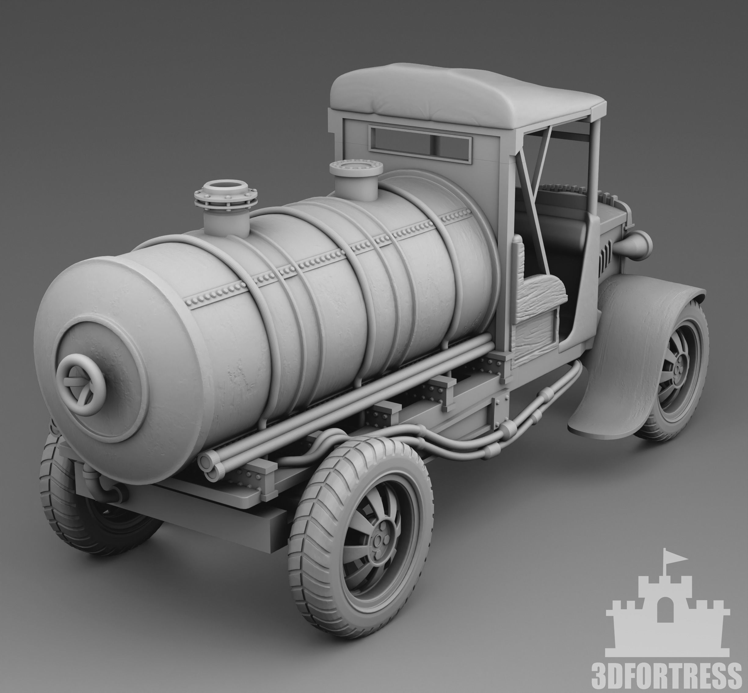 Tank car 3D print model_2