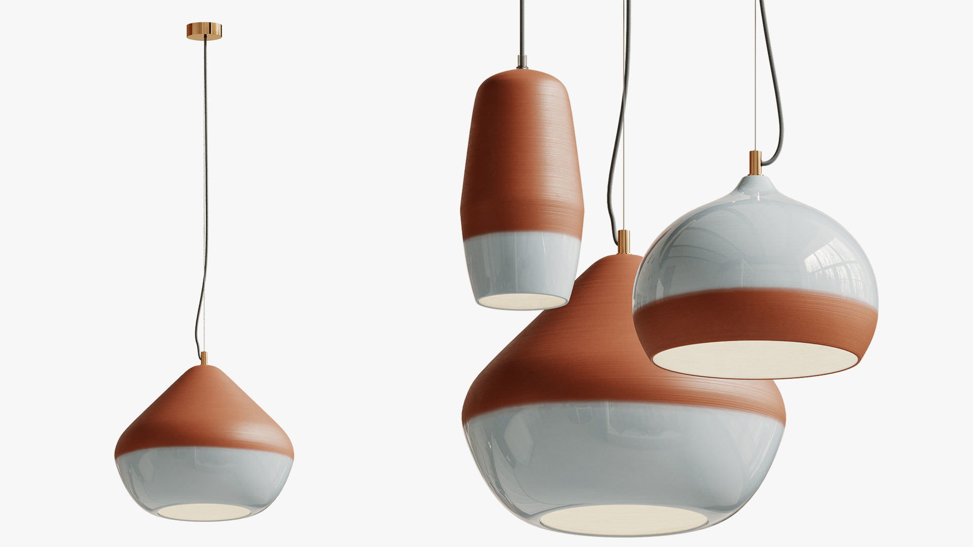 Pendant Terracotta 3D model_3