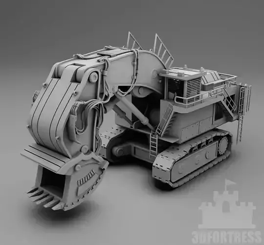 Mining Excavator 3D print model