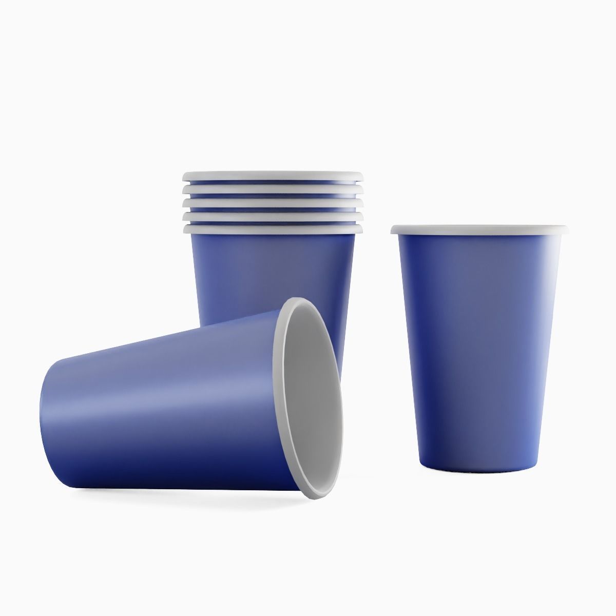 Paper Cup 01 Low-poly 3D model_2