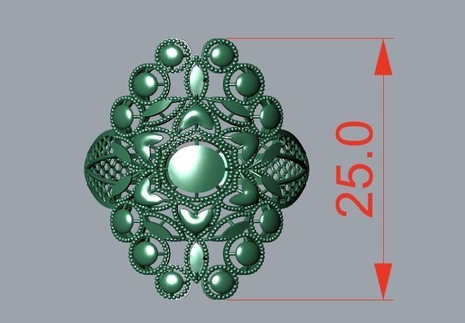 rings 3D print model_1