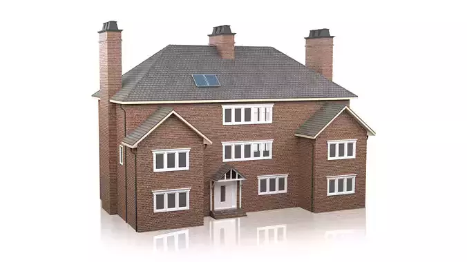 British House Design 02 Low-poly 3D model