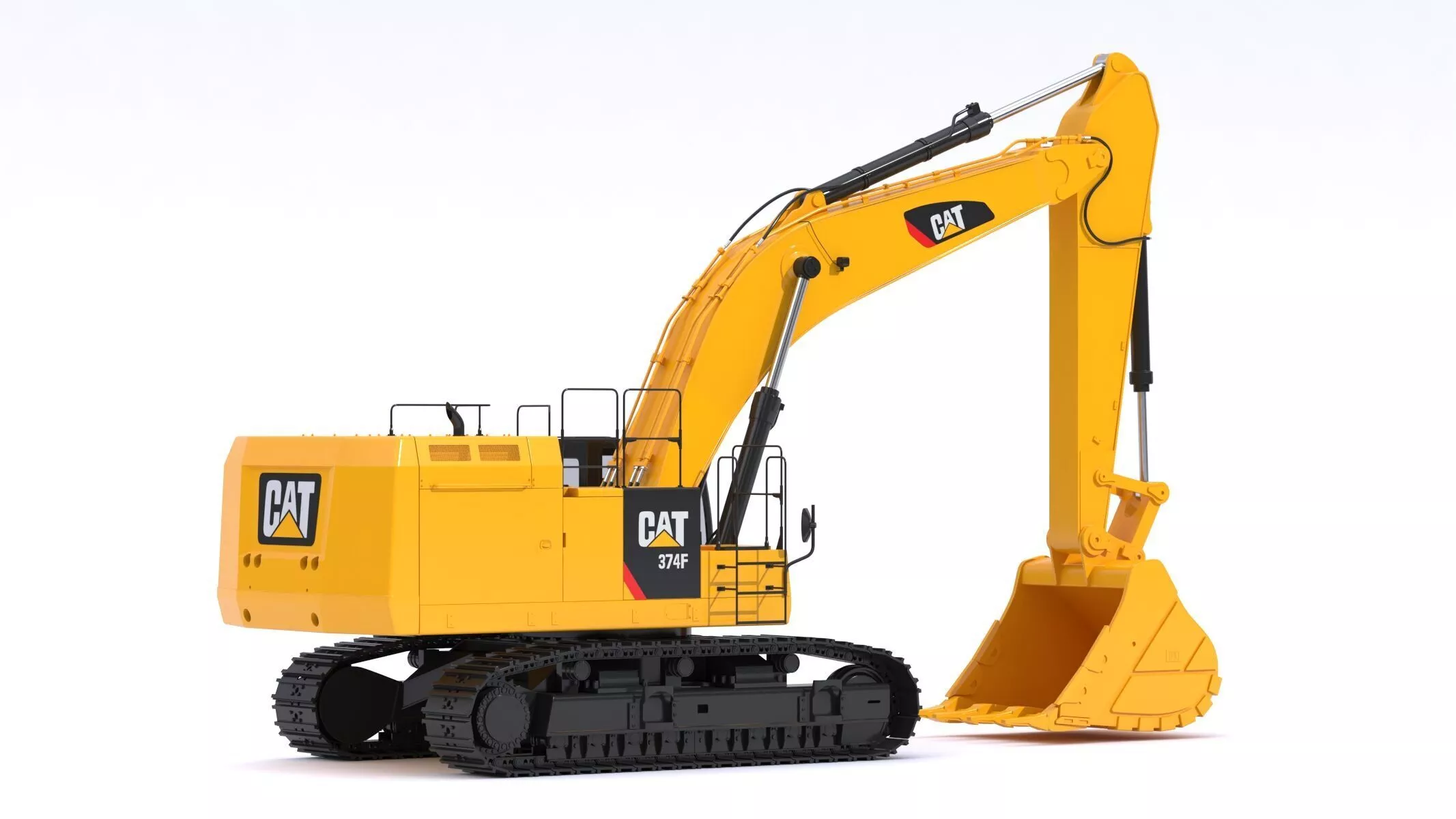 CAT 374F L Hydraulic Excavator 3D model | CGTrader