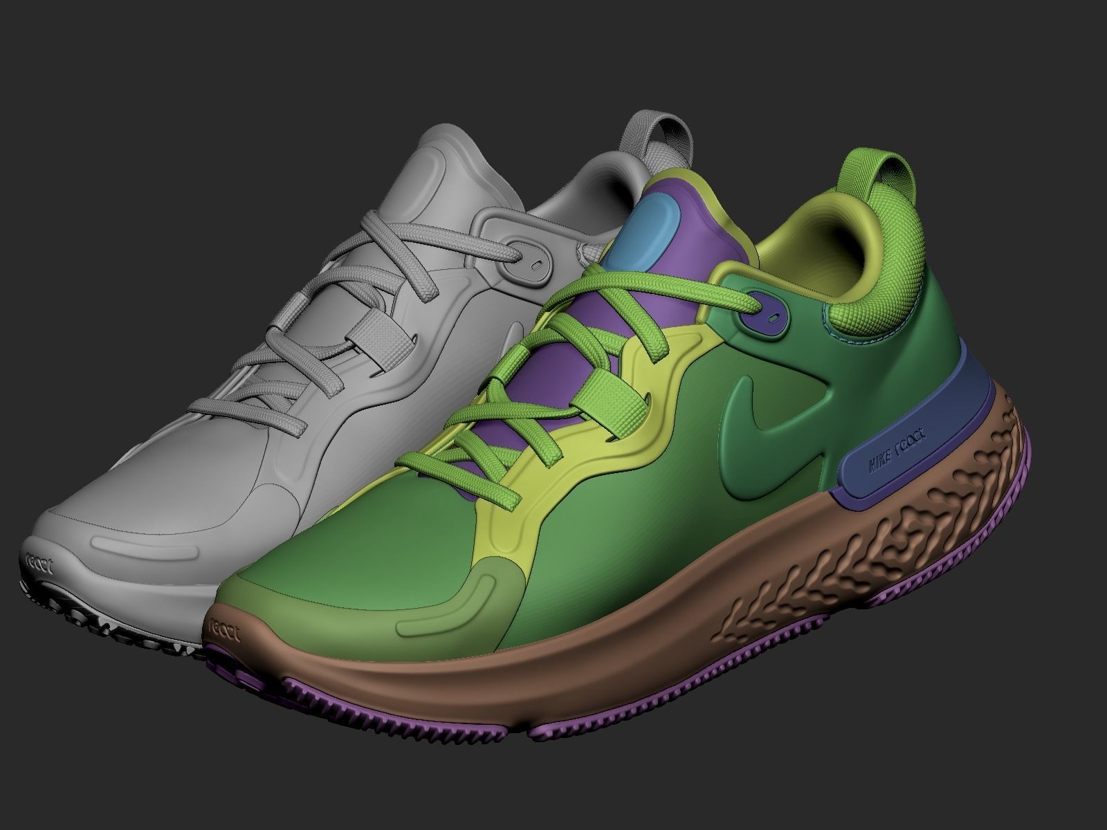 Sneakers Female 3D model_8