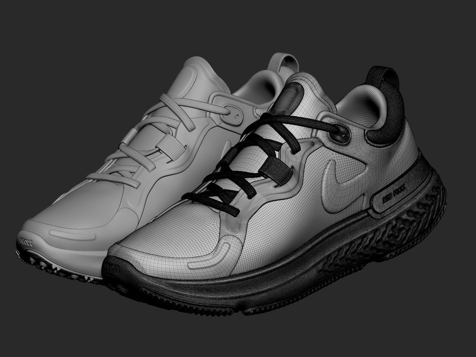 Sneakers Female 3D model_9