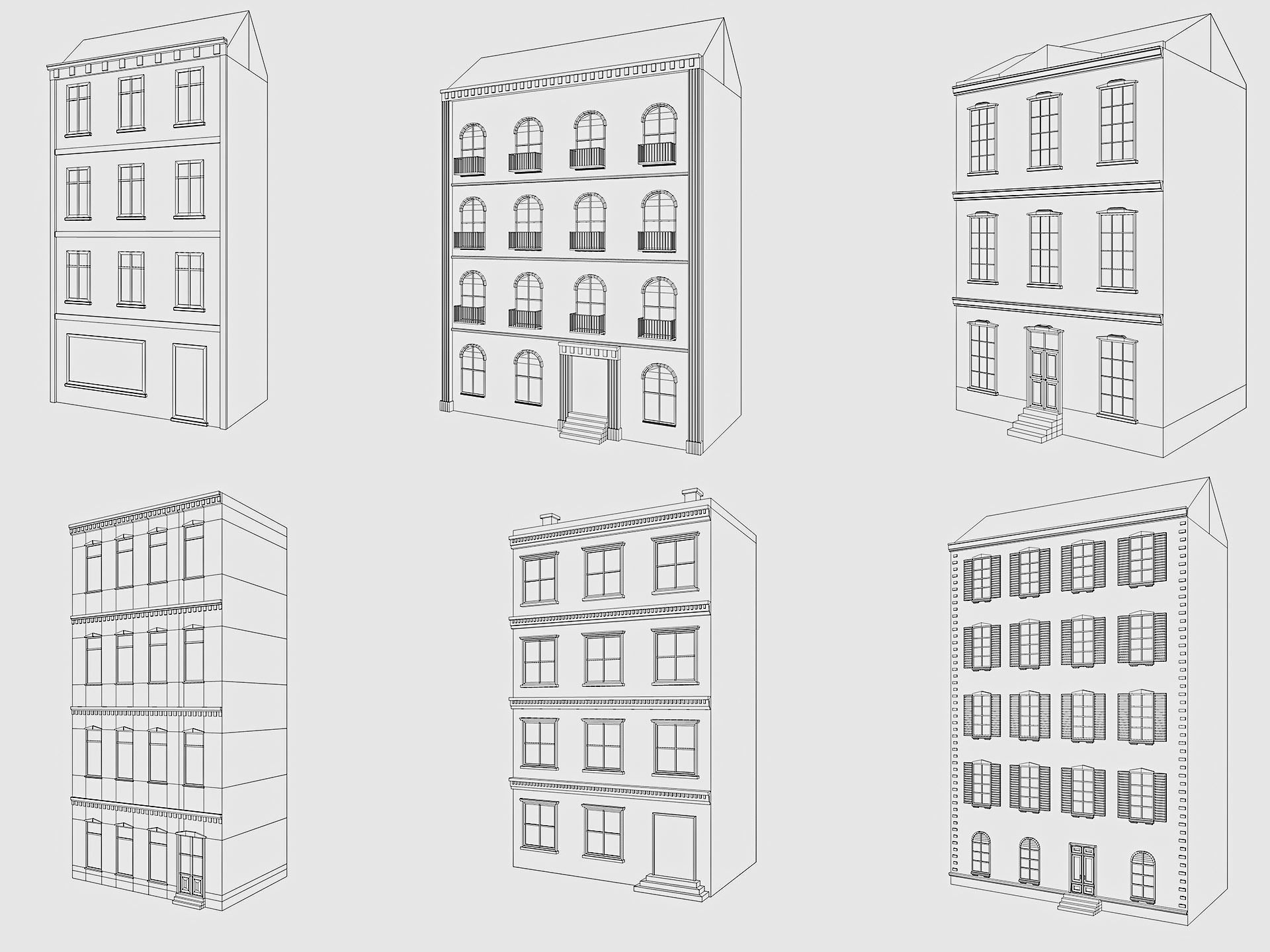 Cartoon City Pack Low-poly 3D model_15