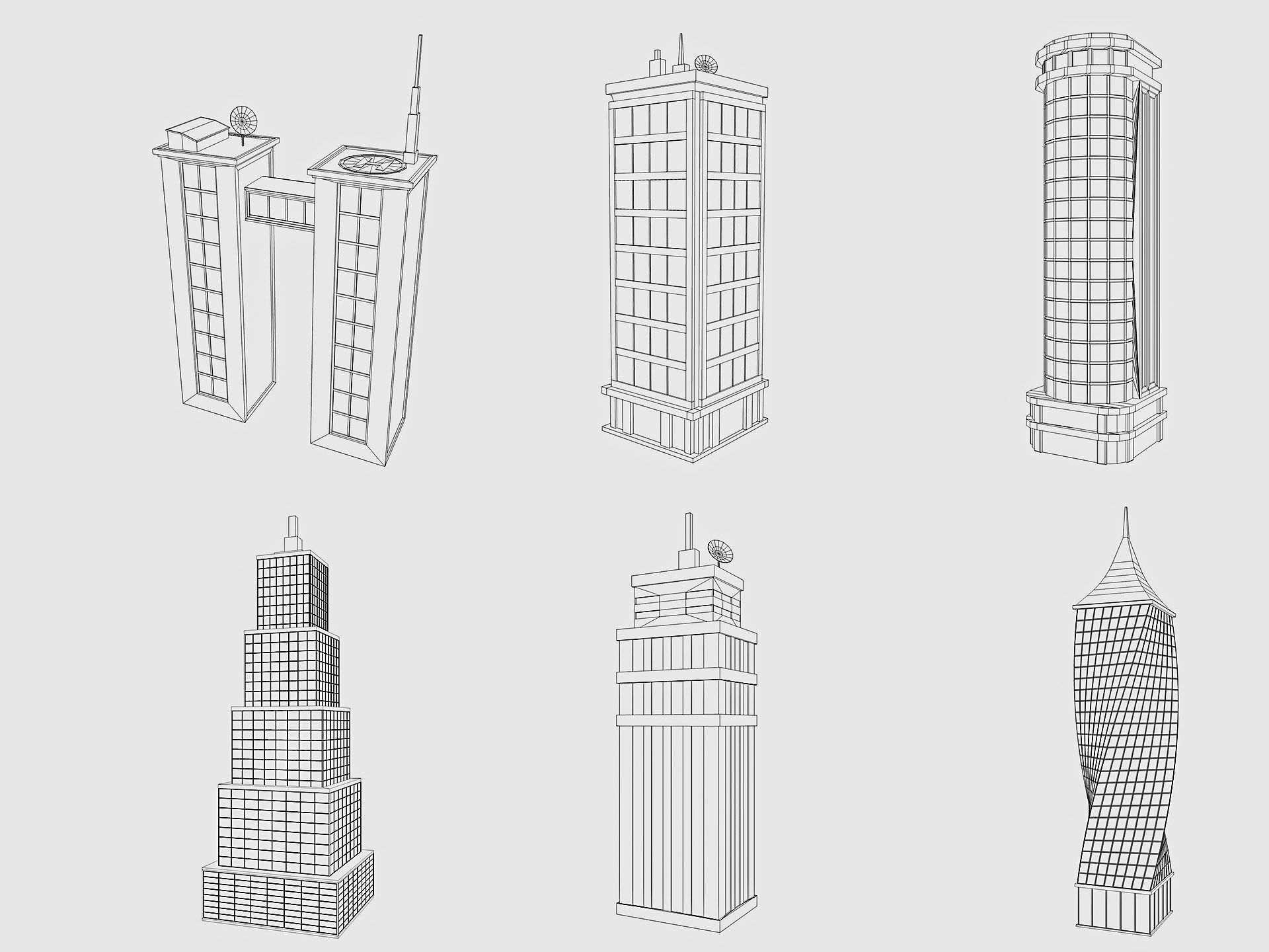 Cartoon City Pack Low-poly 3D model_19