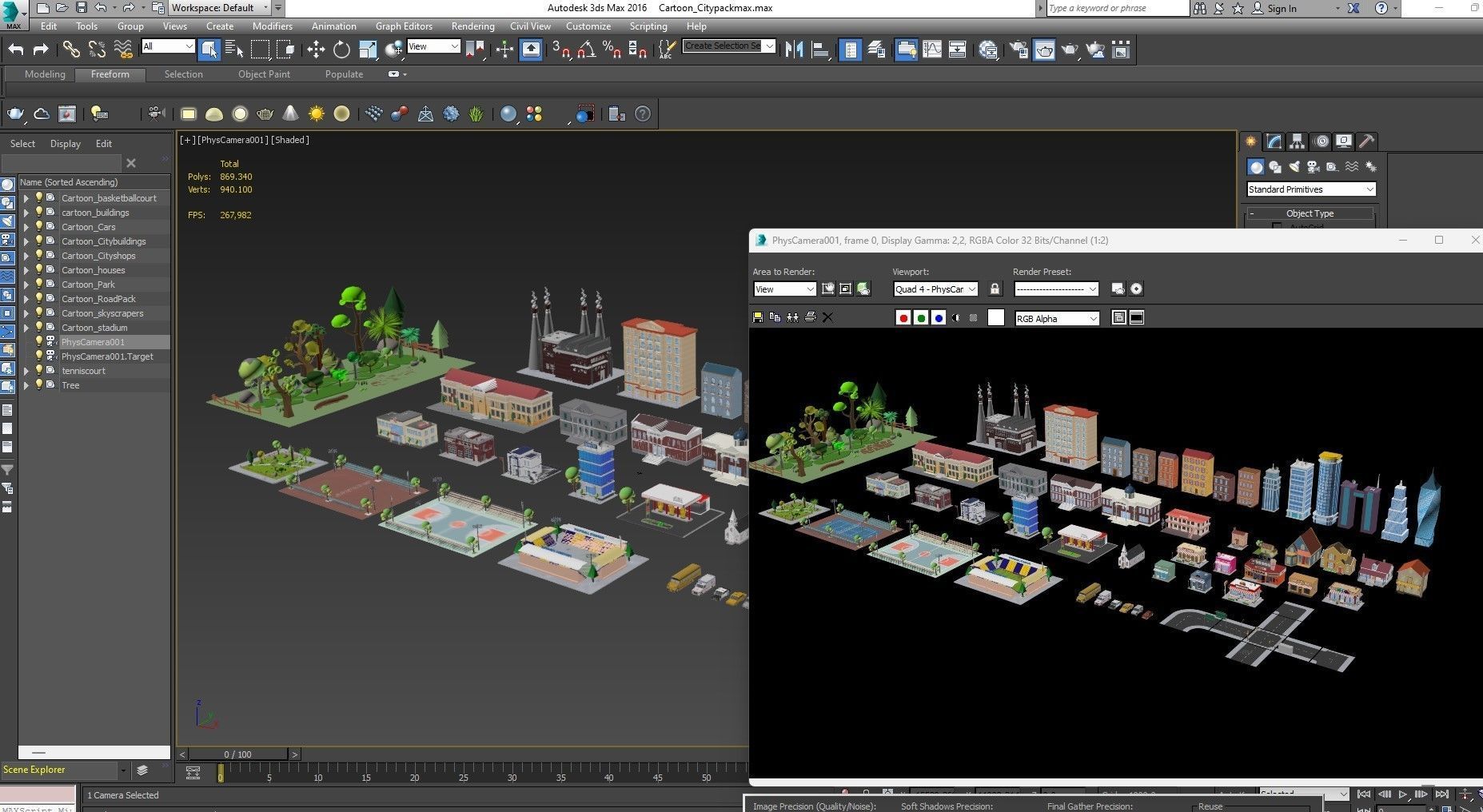 Cartoon City Pack Low-poly 3D model_26