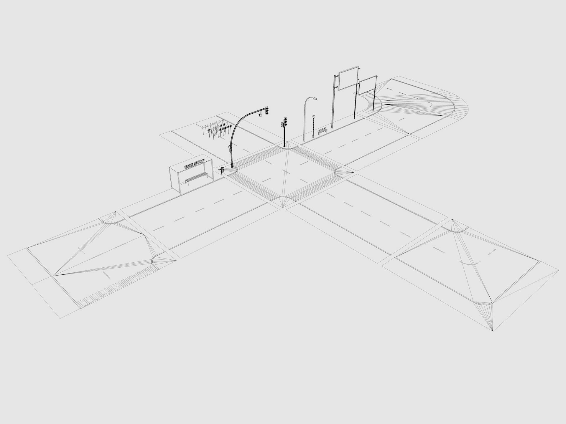 Cartoon City Pack Low-poly 3D model_23