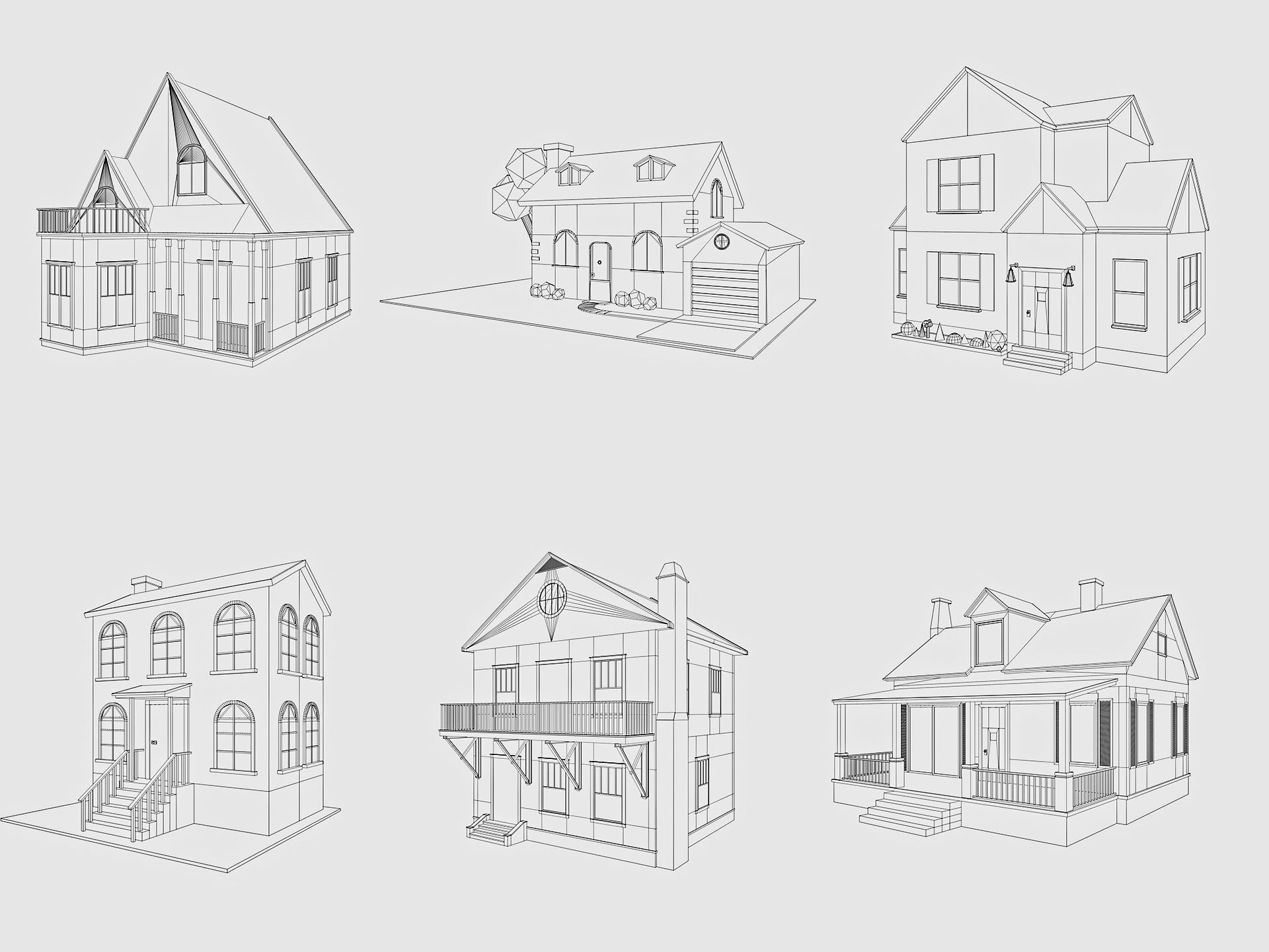 Cartoon City Pack Low-poly 3D model_17
