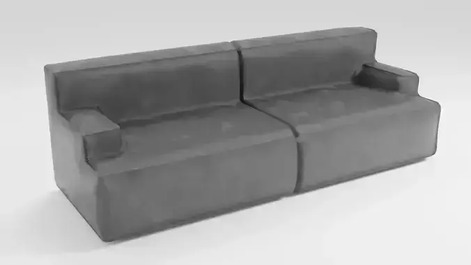 Exquisite sofa in dark tones in a minimalist style