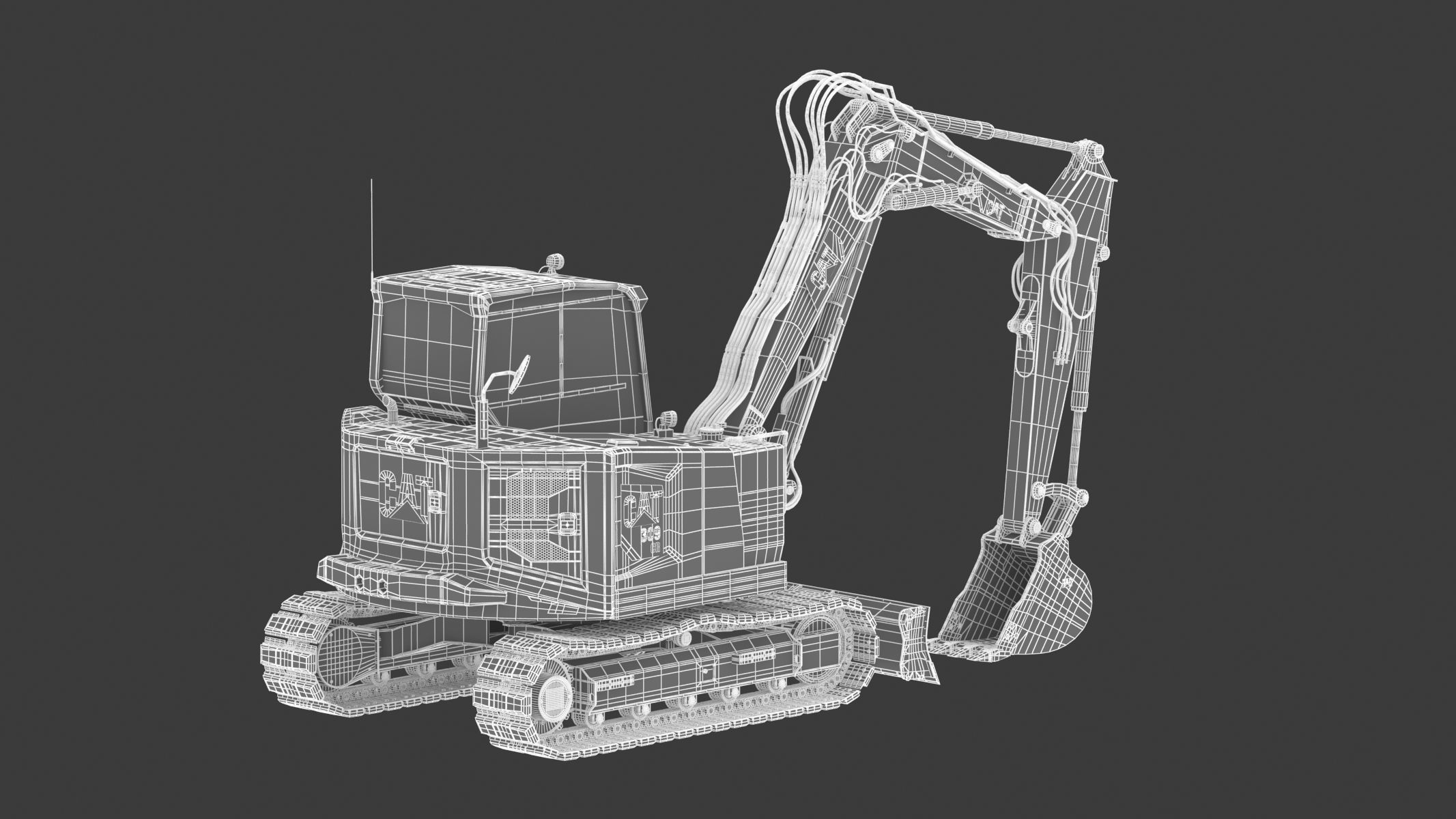 Mini Excavators 309 CR VAB 3D model_27