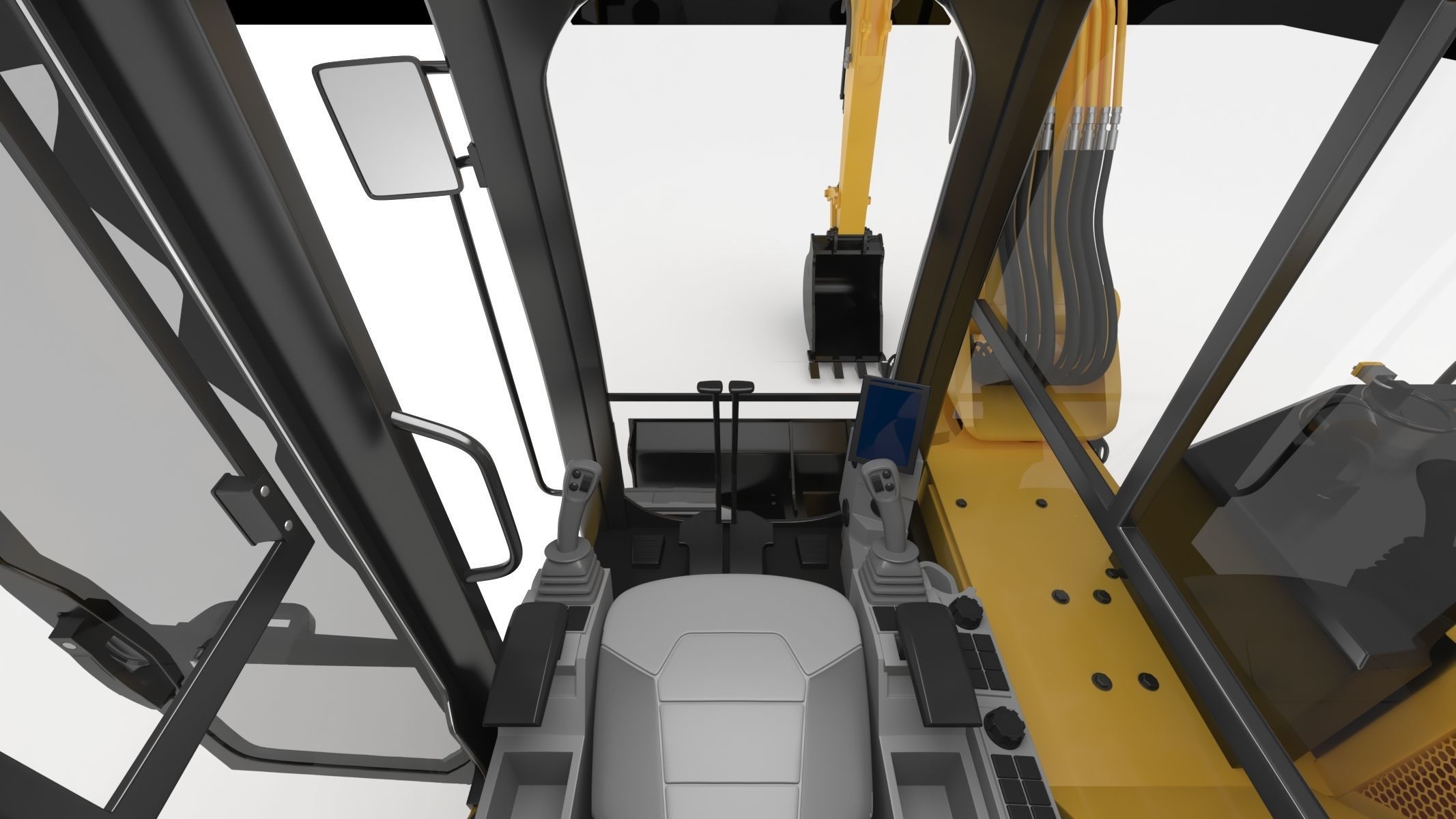 Mini Excavators 309 CR VAB 3D model_21