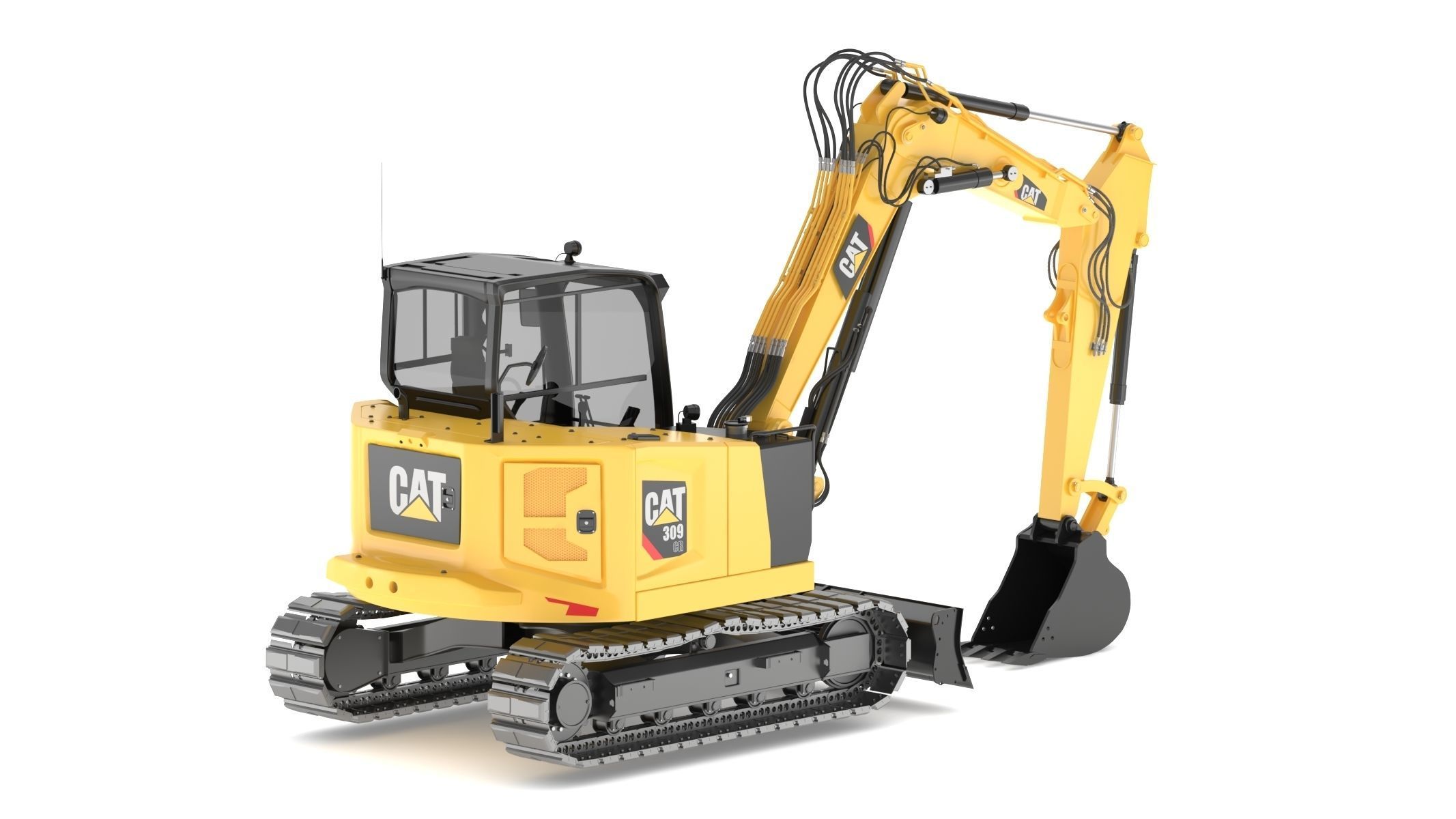 Mini Excavators 309 CR VAB 3D model_5