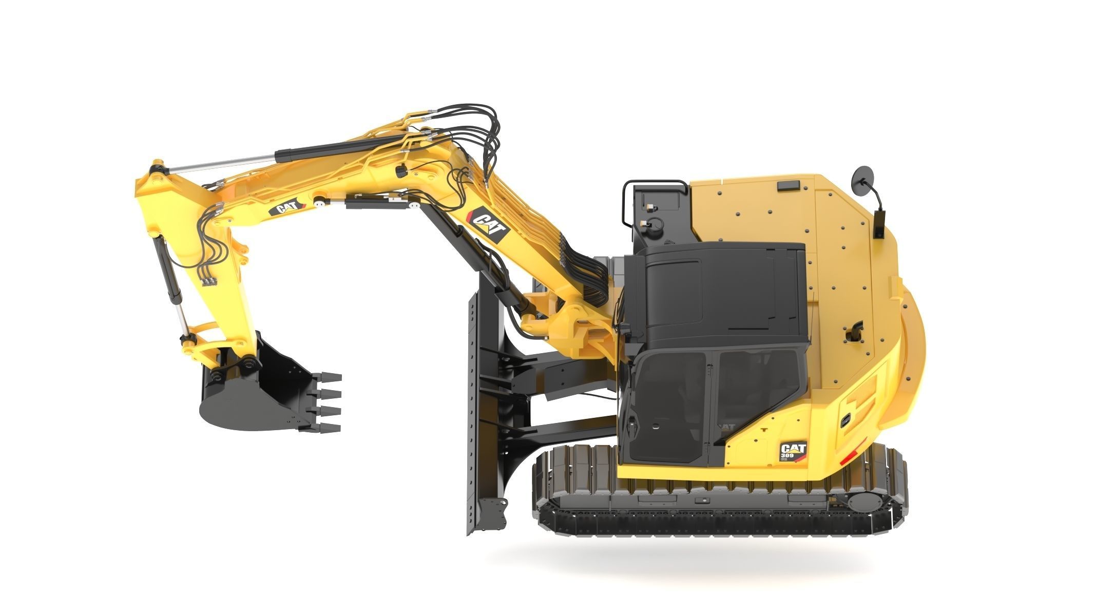 Mini Excavators 309 CR VAB 3D model_8