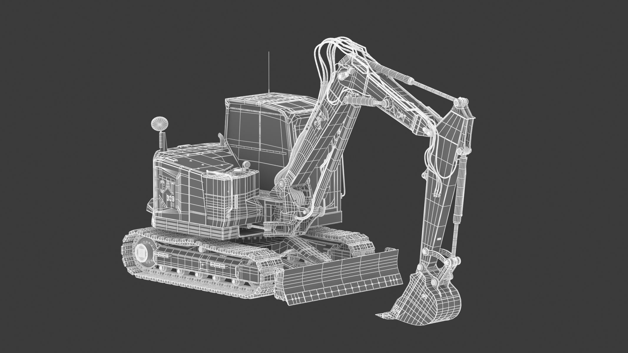Mini Excavators 309 CR VAB 3D model_25
