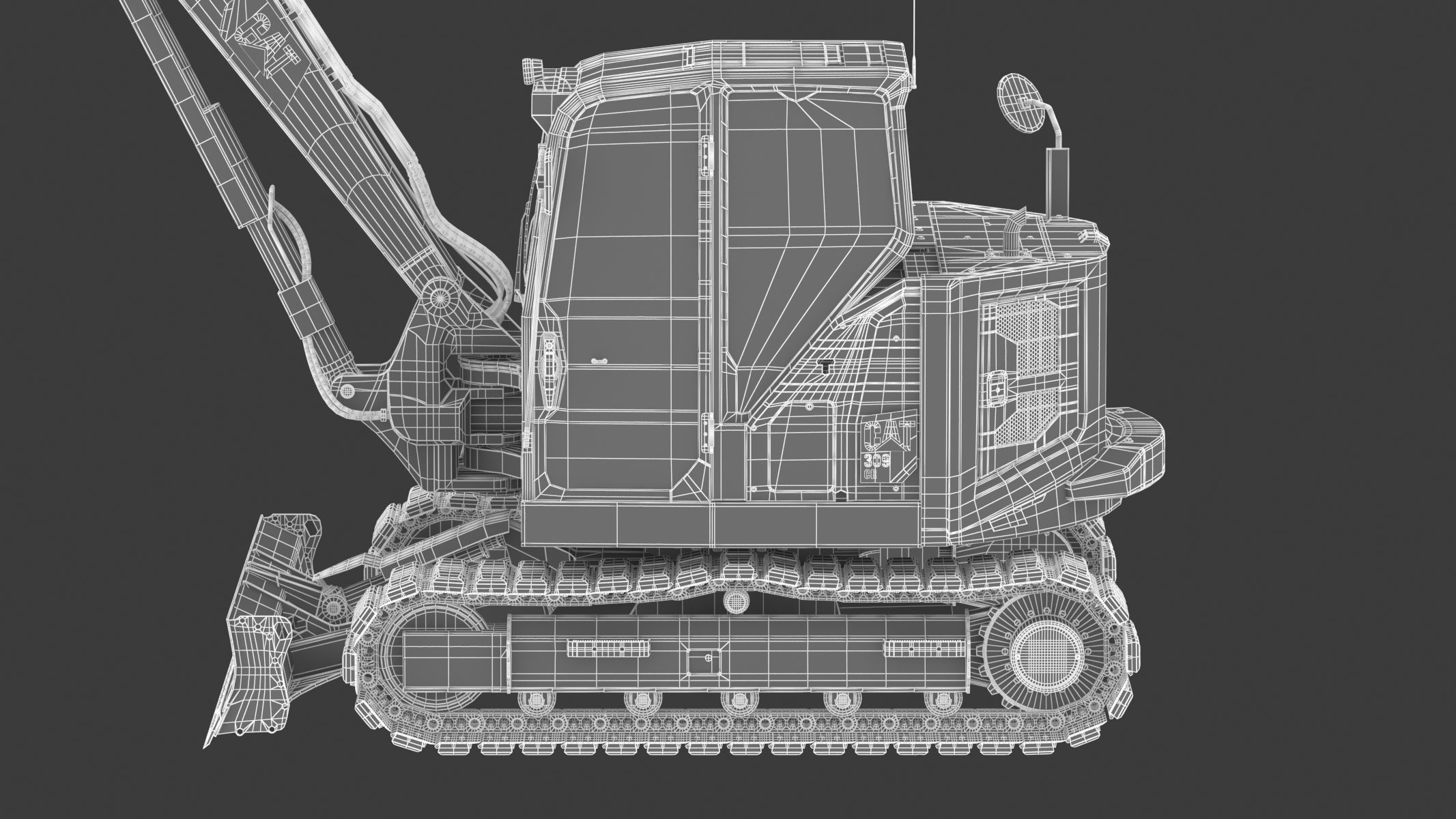 Mini Excavators 309 CR VAB 3D model_32