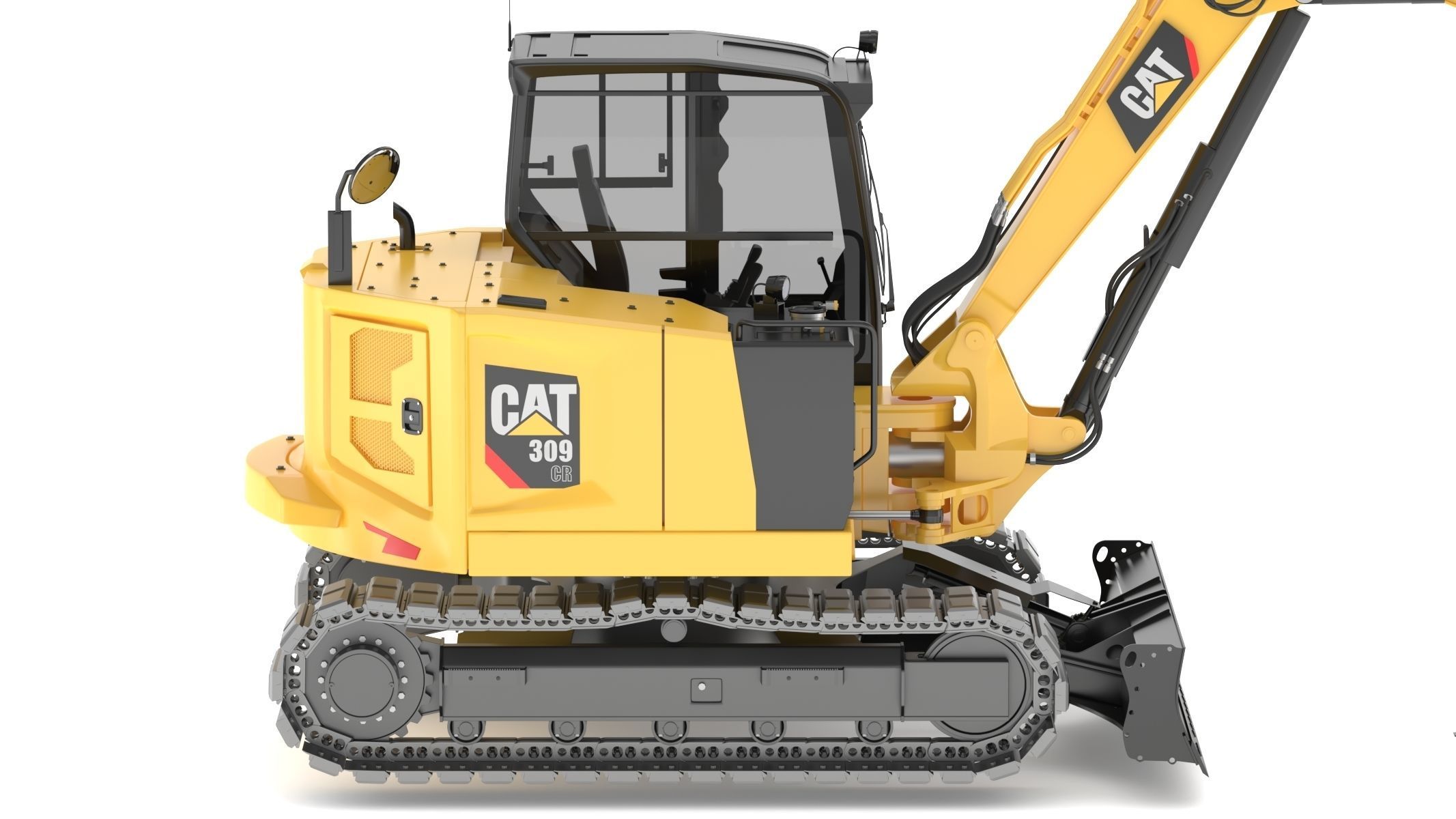 Mini Excavators 309 CR VAB 3D model_14