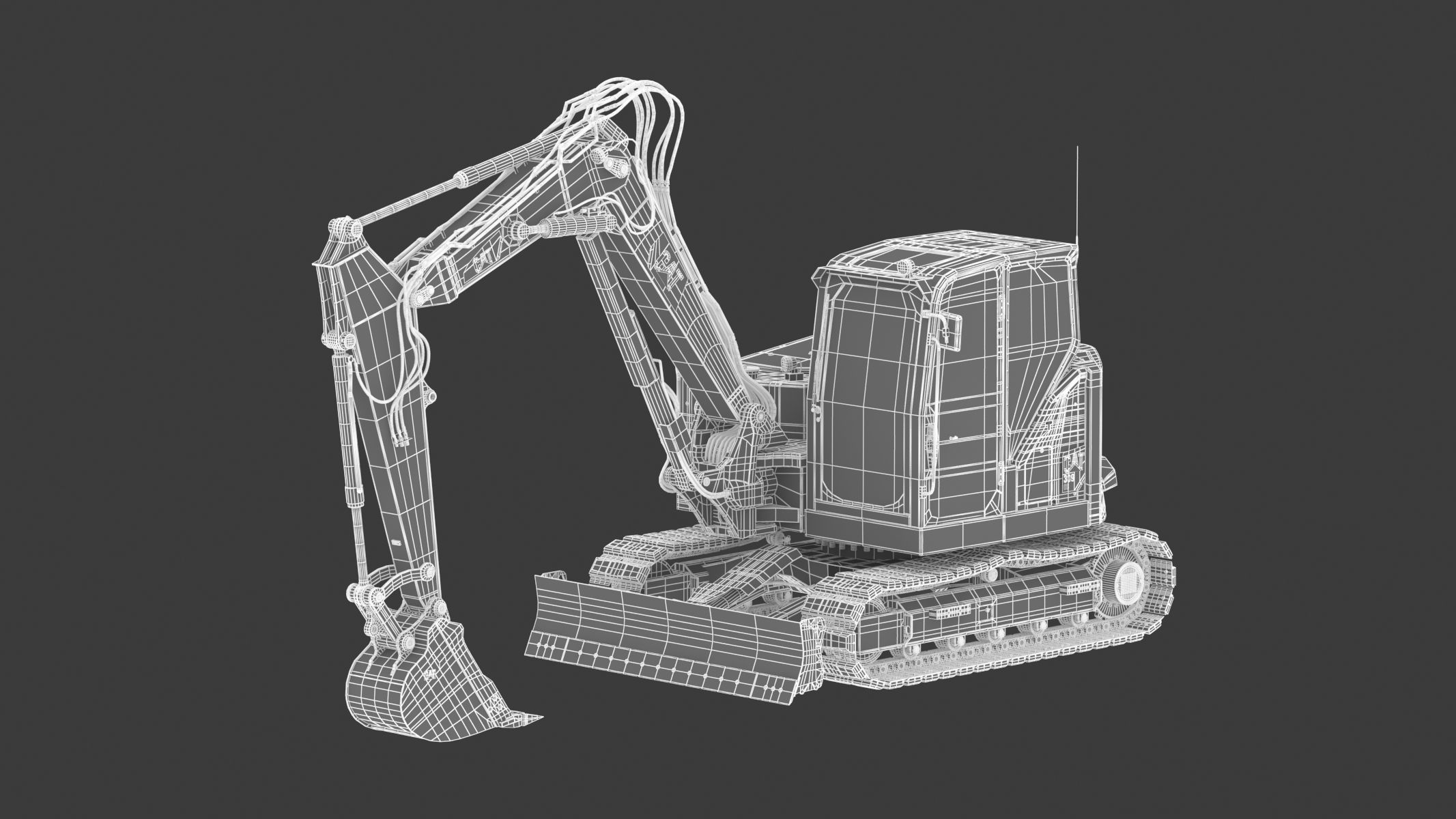 Mini Excavators 309 CR VAB 3D model_23