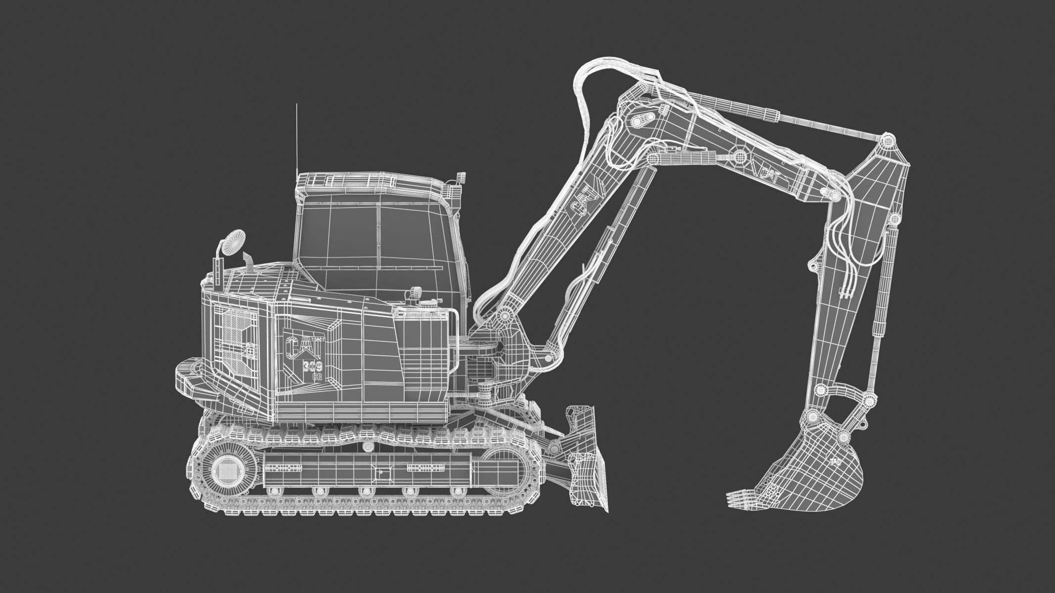 Mini Excavators 309 CR VAB 3D model_26