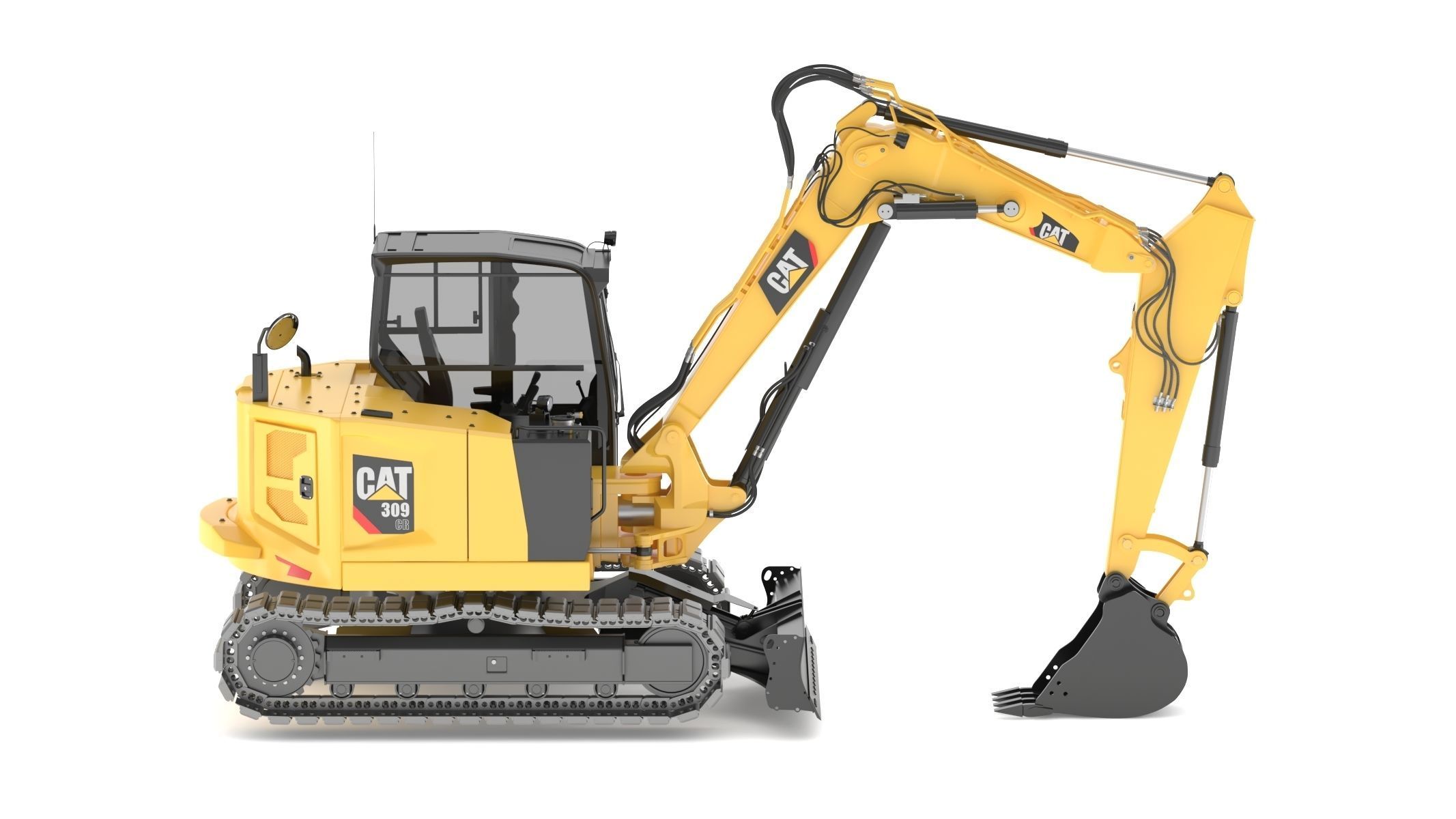 Mini Excavators 309 CR VAB 3D model_4