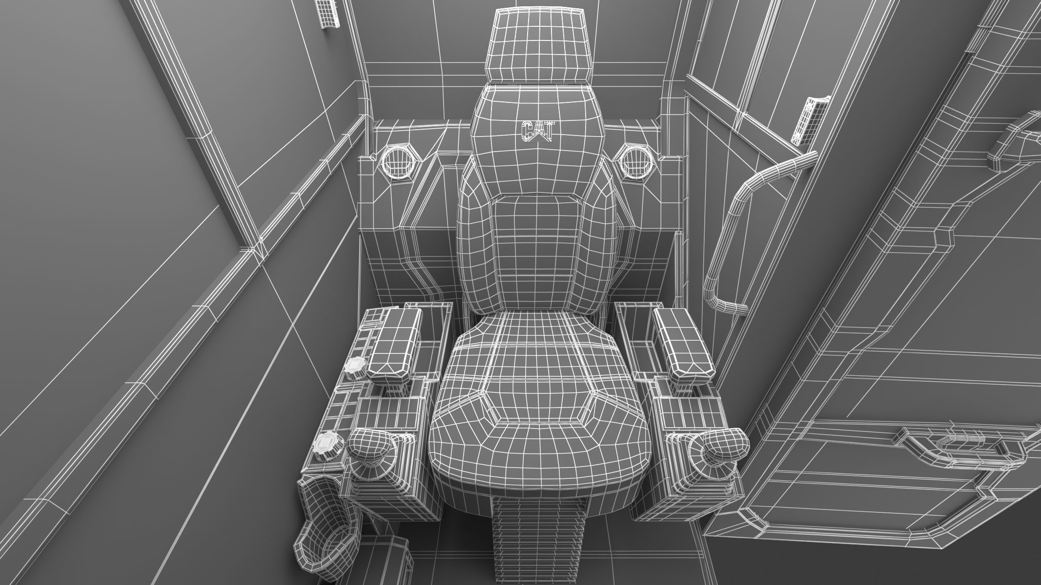 Mini Excavators 309 CR VAB 3D model_42