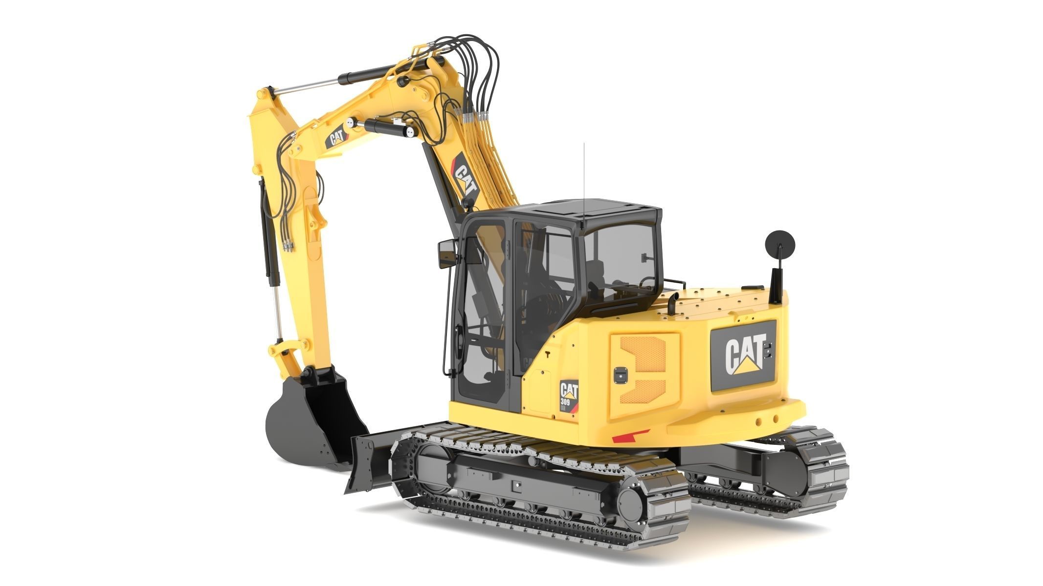 Mini Excavators 309 CR VAB 3D model_7