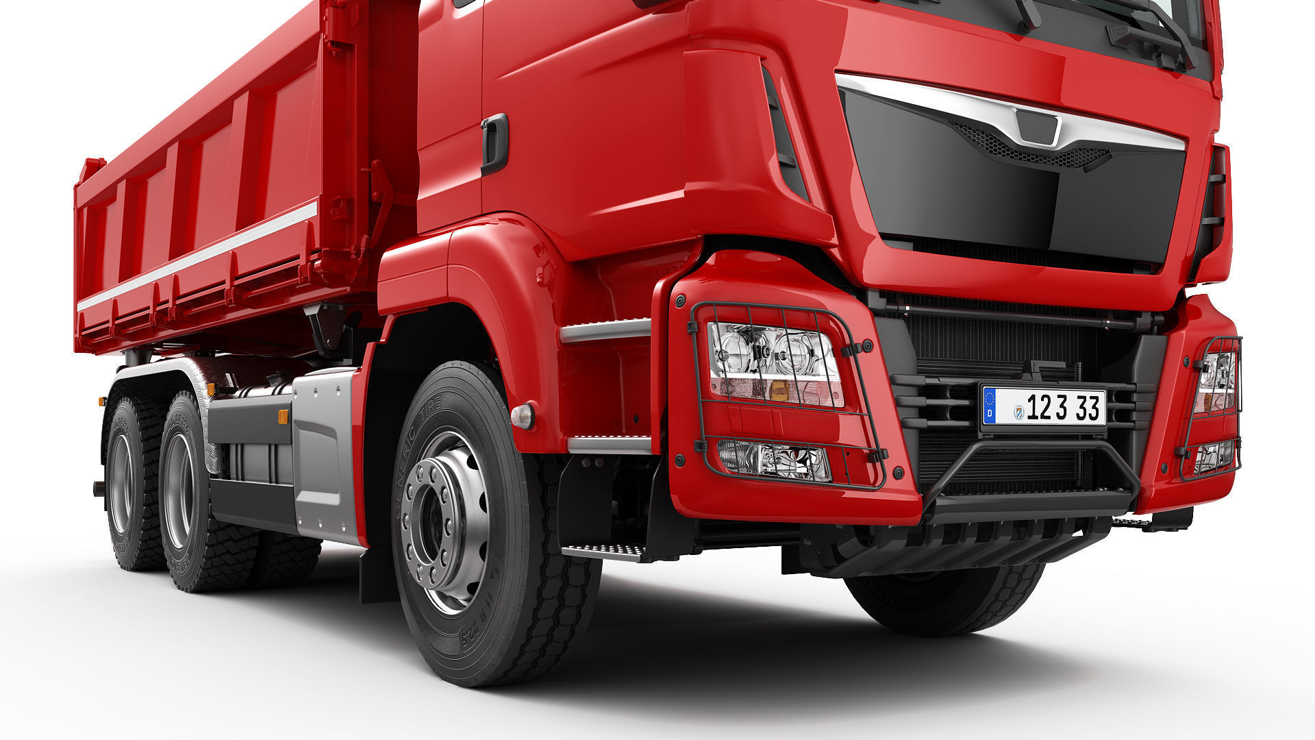 Dump Truck 6X4  3D model_3