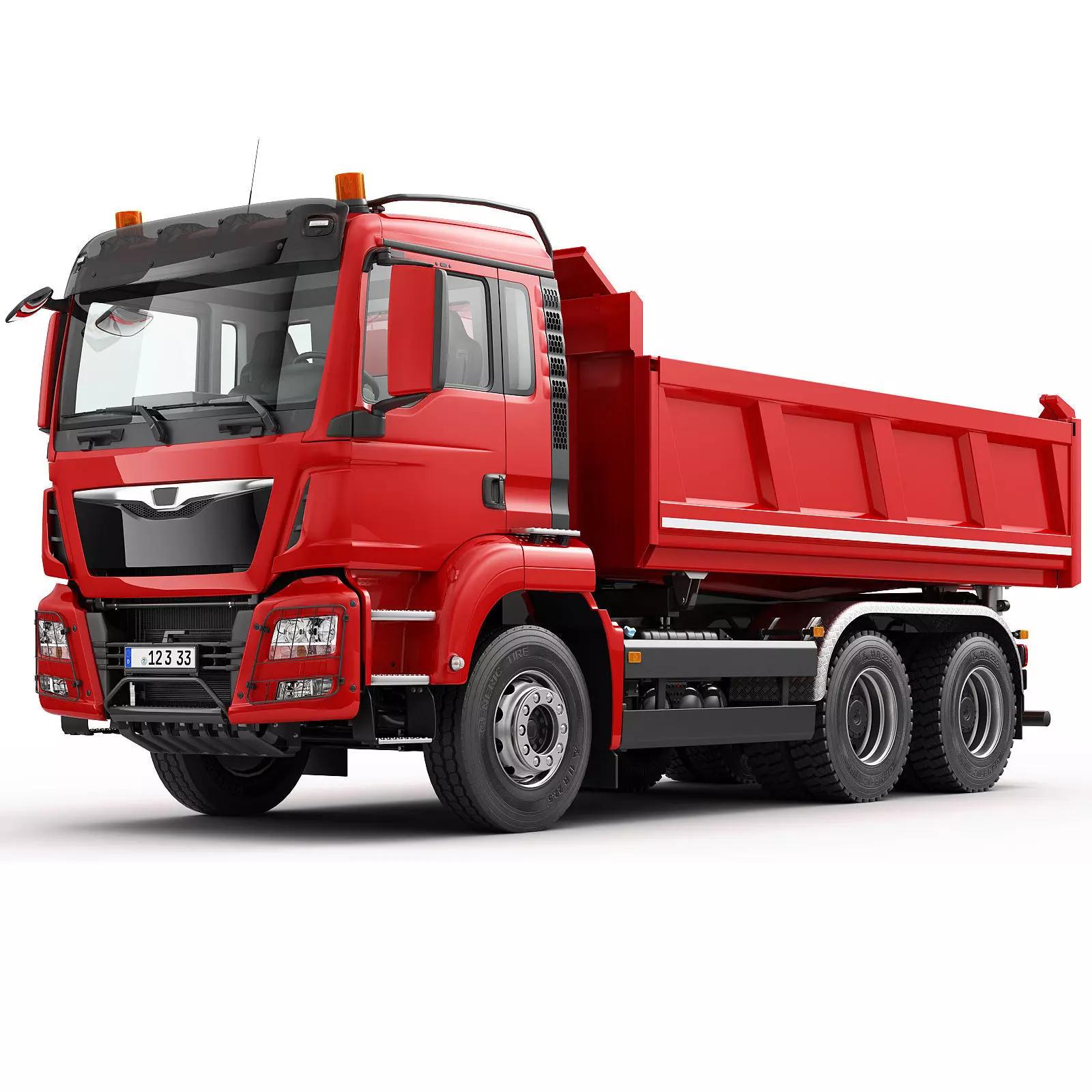 Dump Truck 6X4  3D model_0