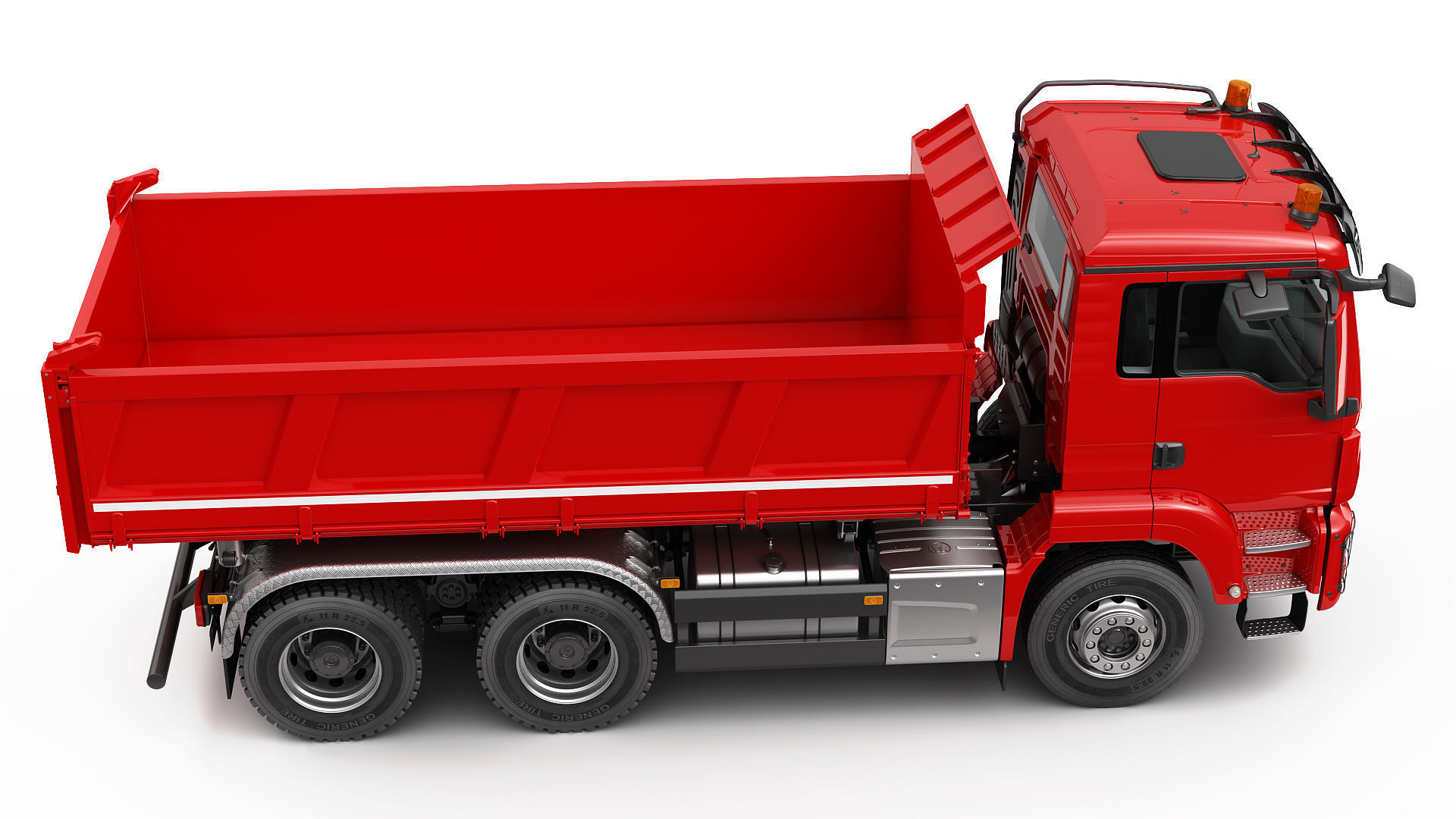 Dump Truck 6X4  3D model_11