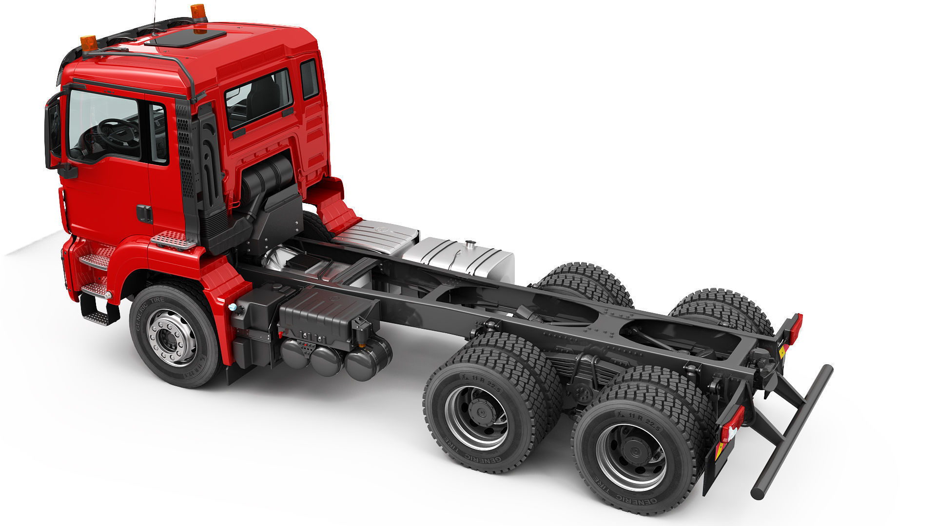 Dump Truck 6X4  3D model_12